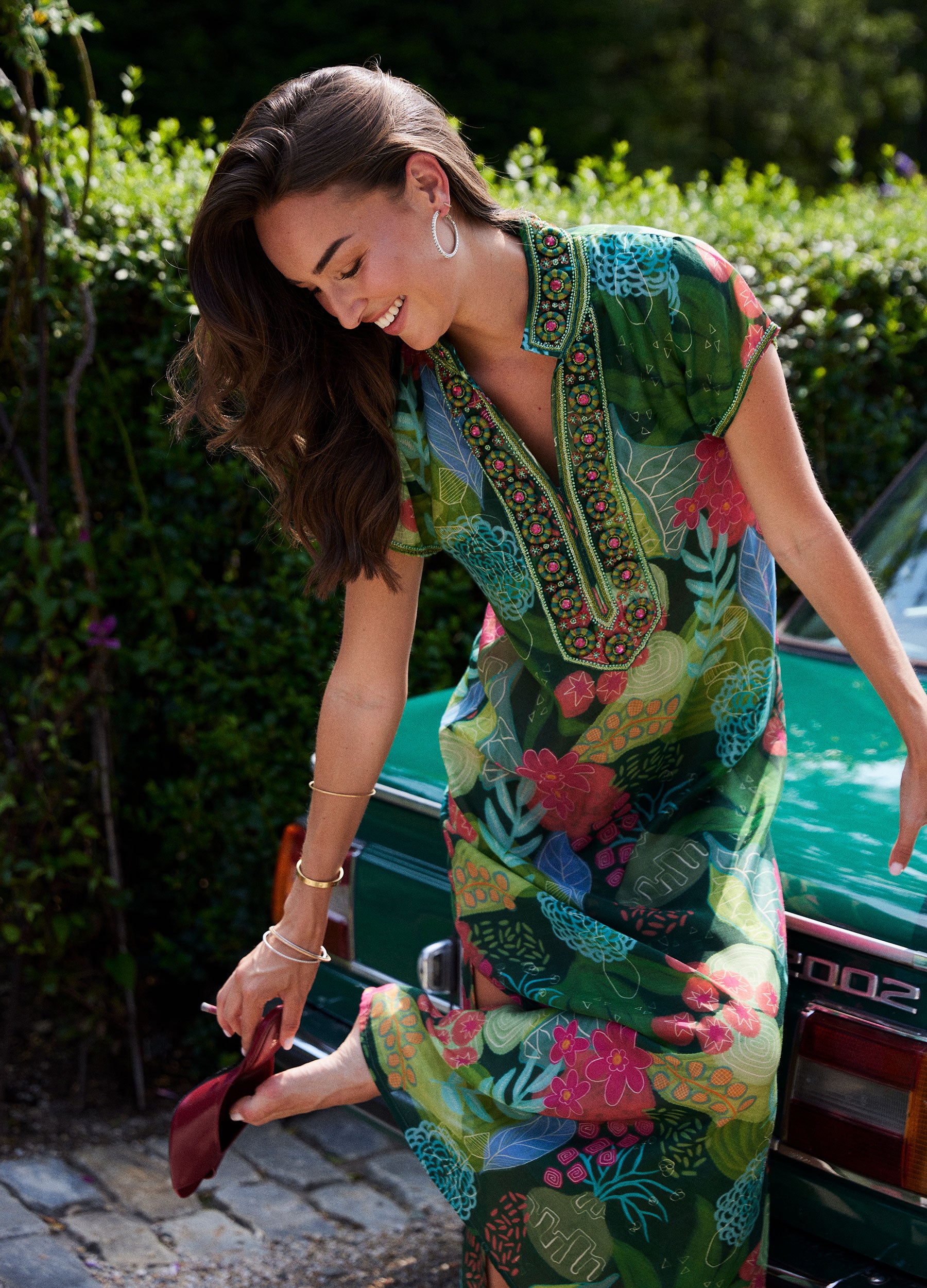 Lana Cap Sleeve Caftan