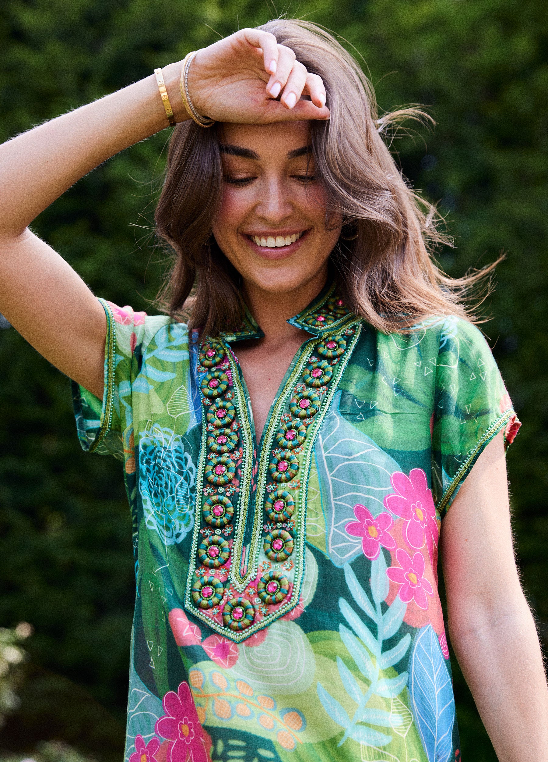 Lana Cap Sleeve Caftan