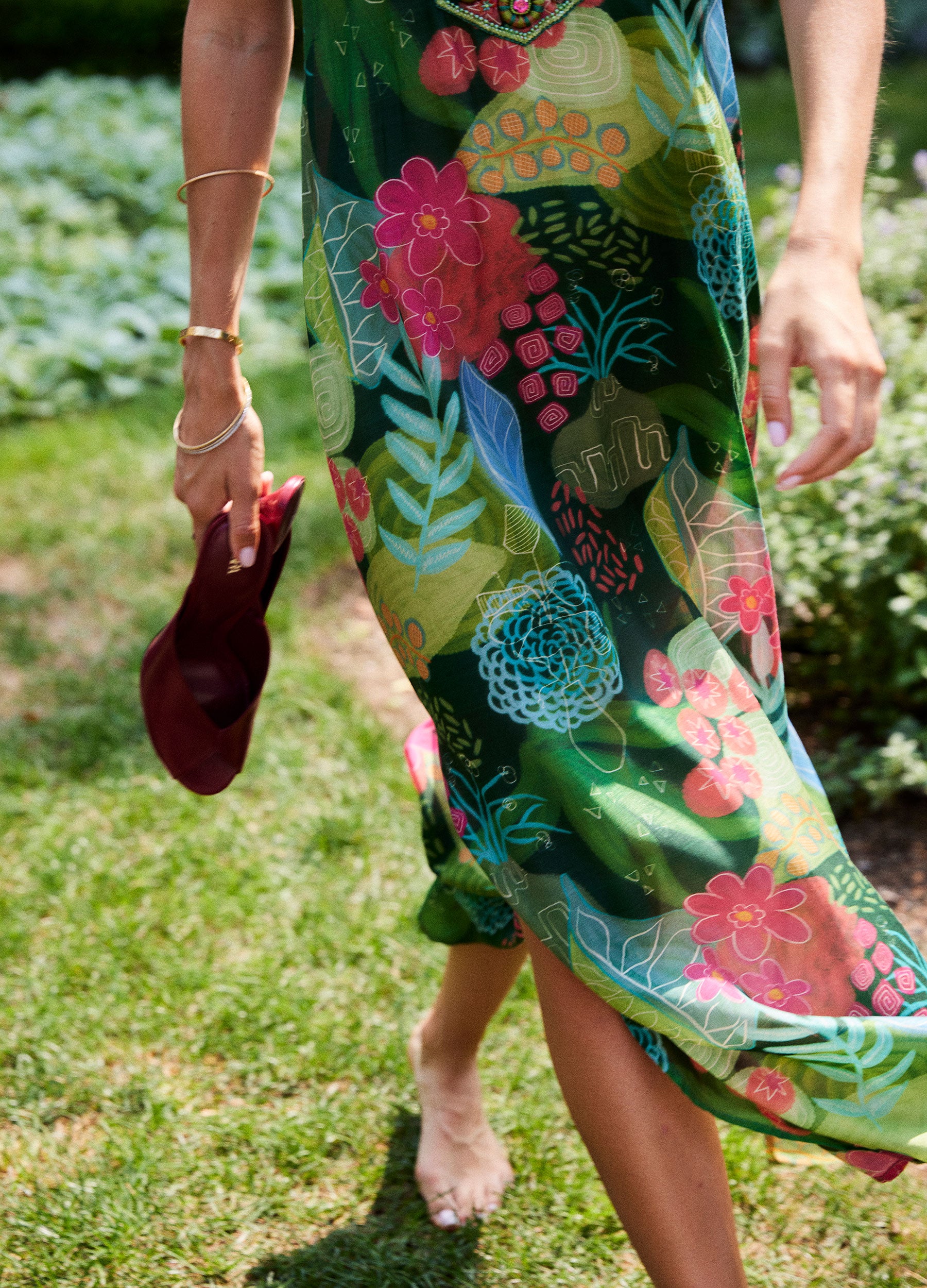 Lana Cap Sleeve Caftan