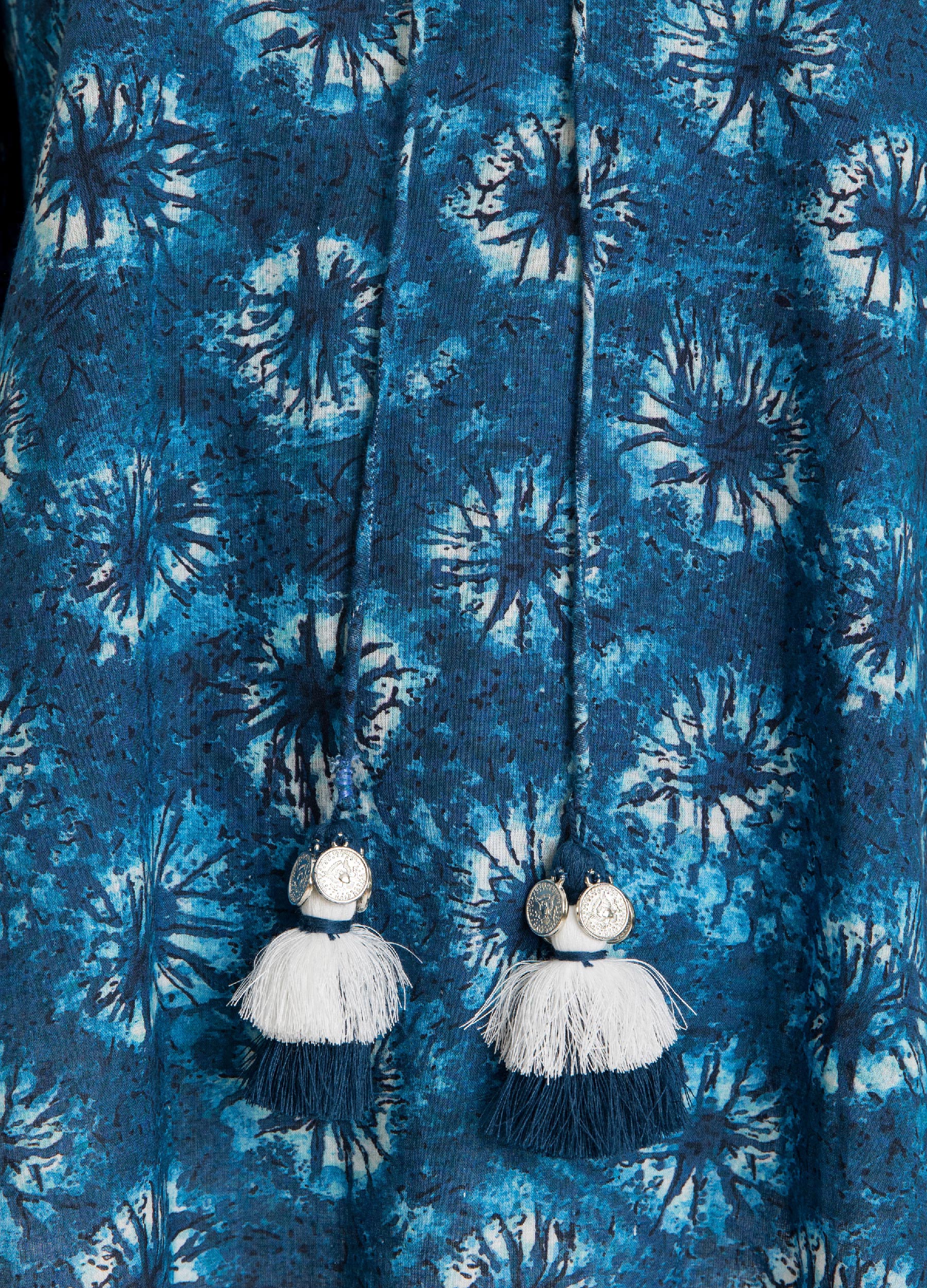 Shibori Peasant Top