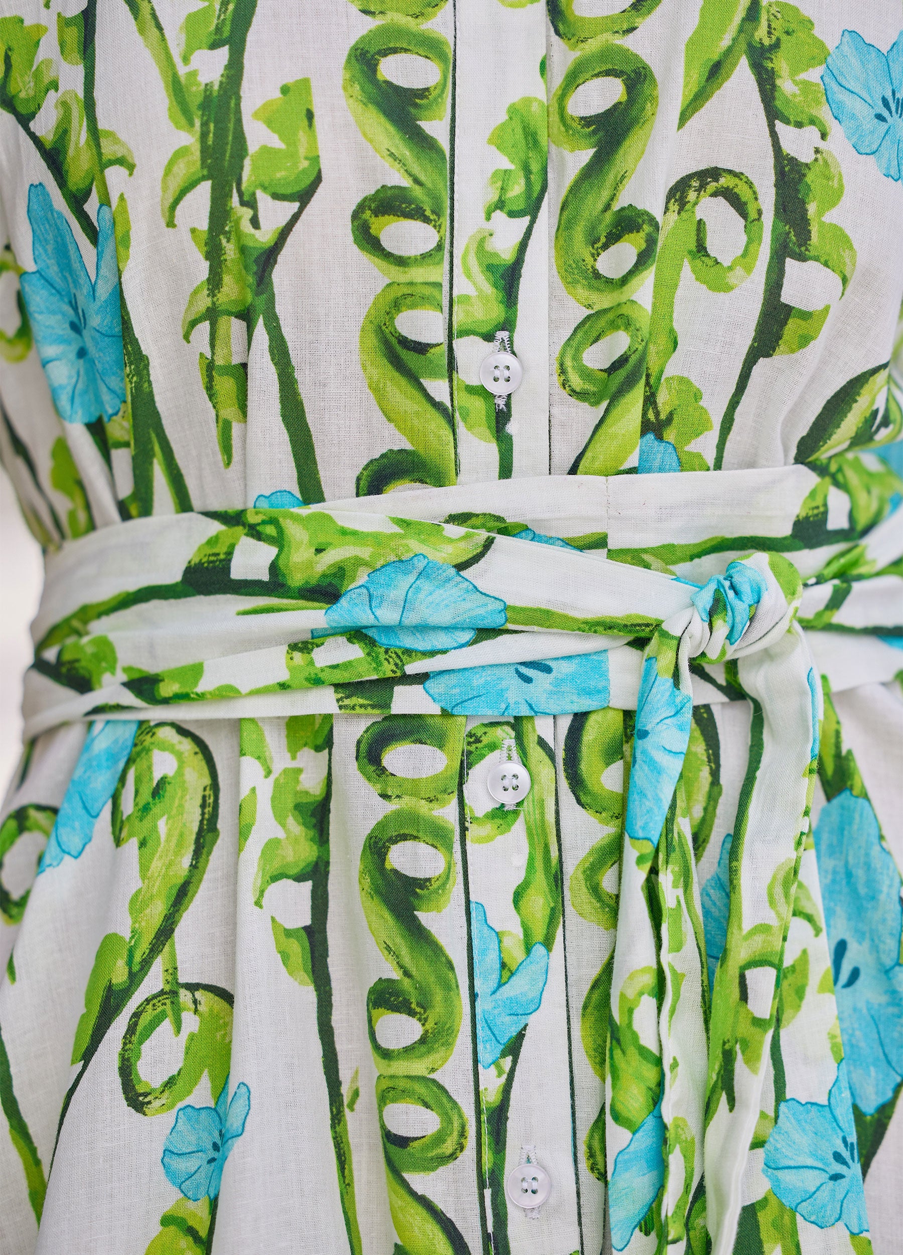 Sylvie Blooming Sleeveless Shirtdress