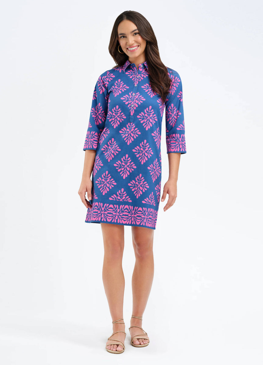 Charlie Dress Diamond Navy / s