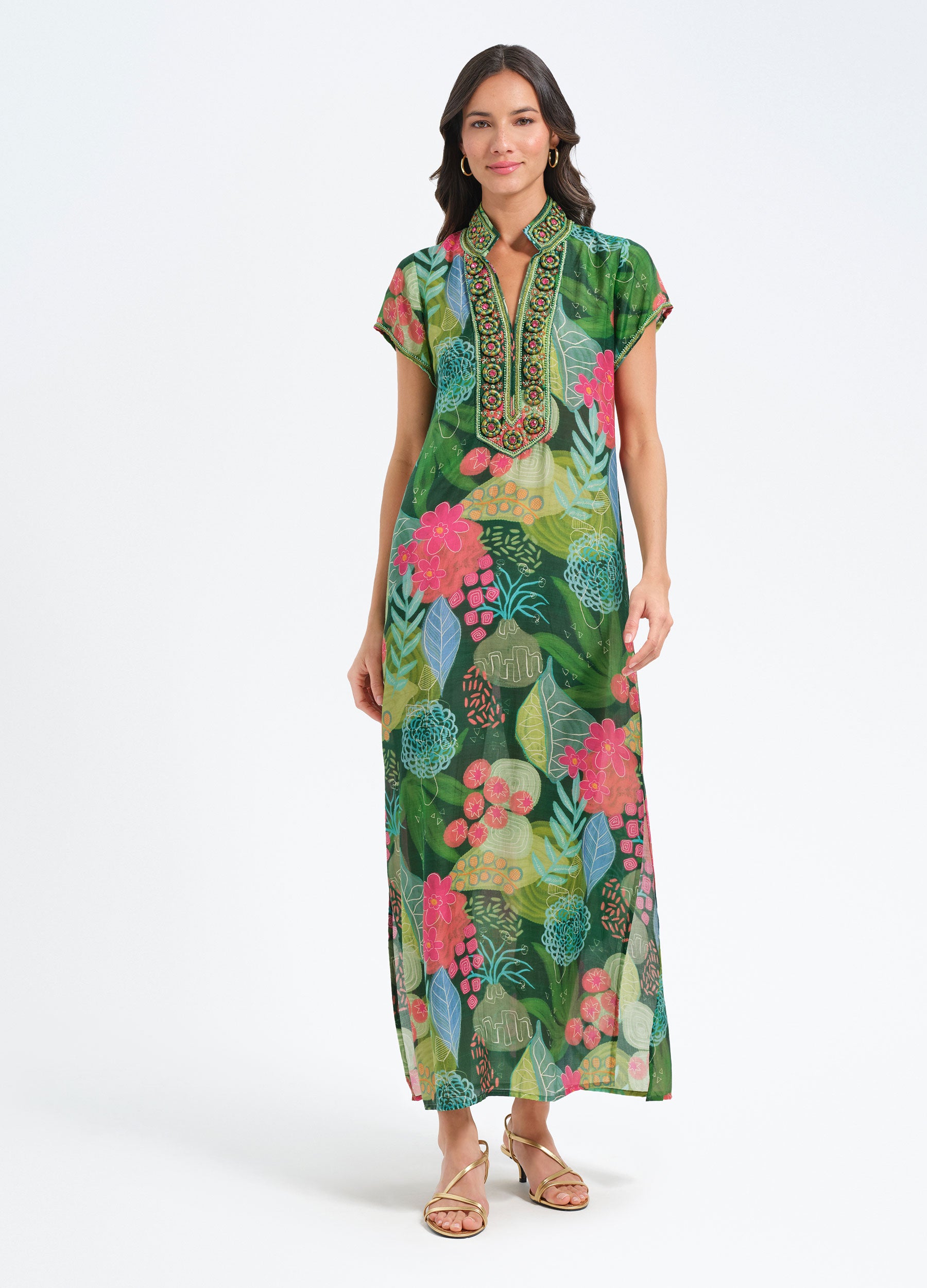 Lana Cap Sleeve Caftan