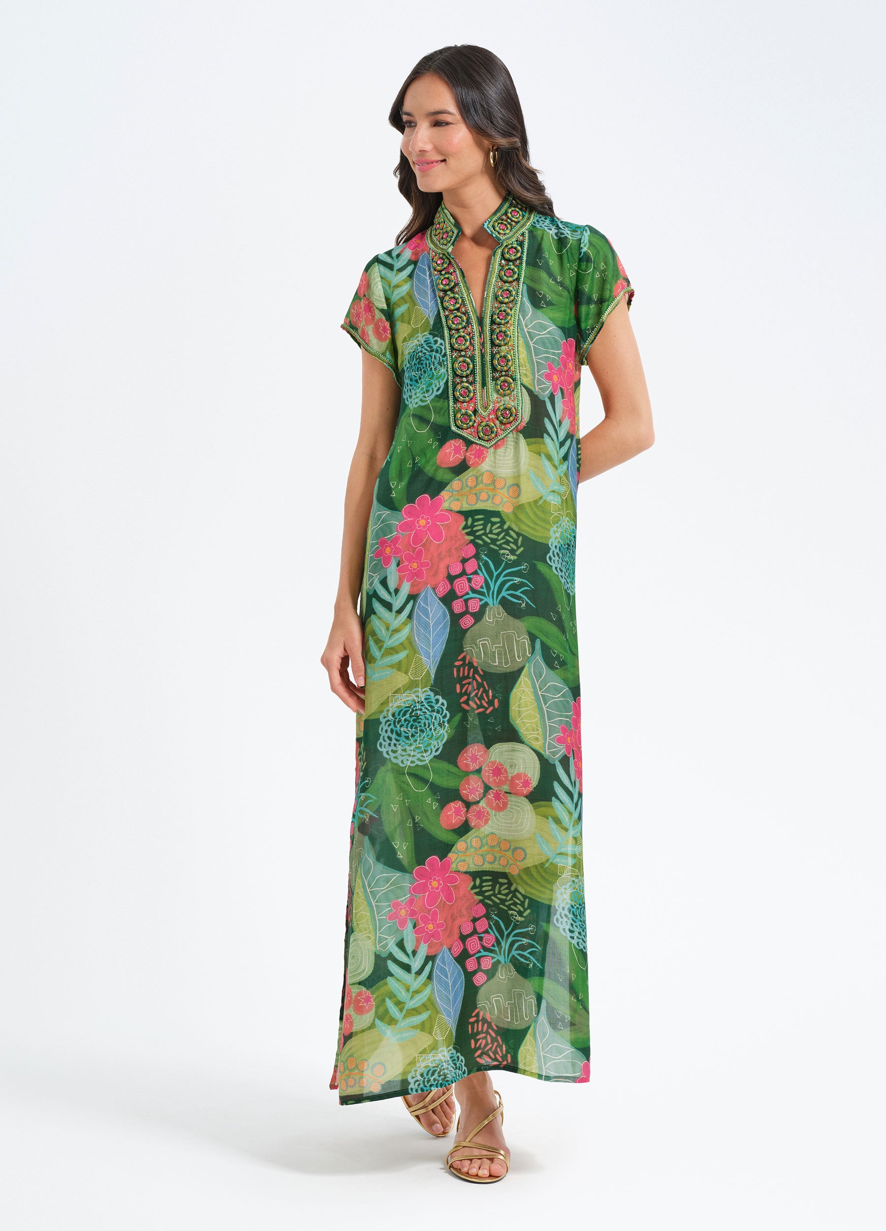 Lana Cap Sleeve Caftan
