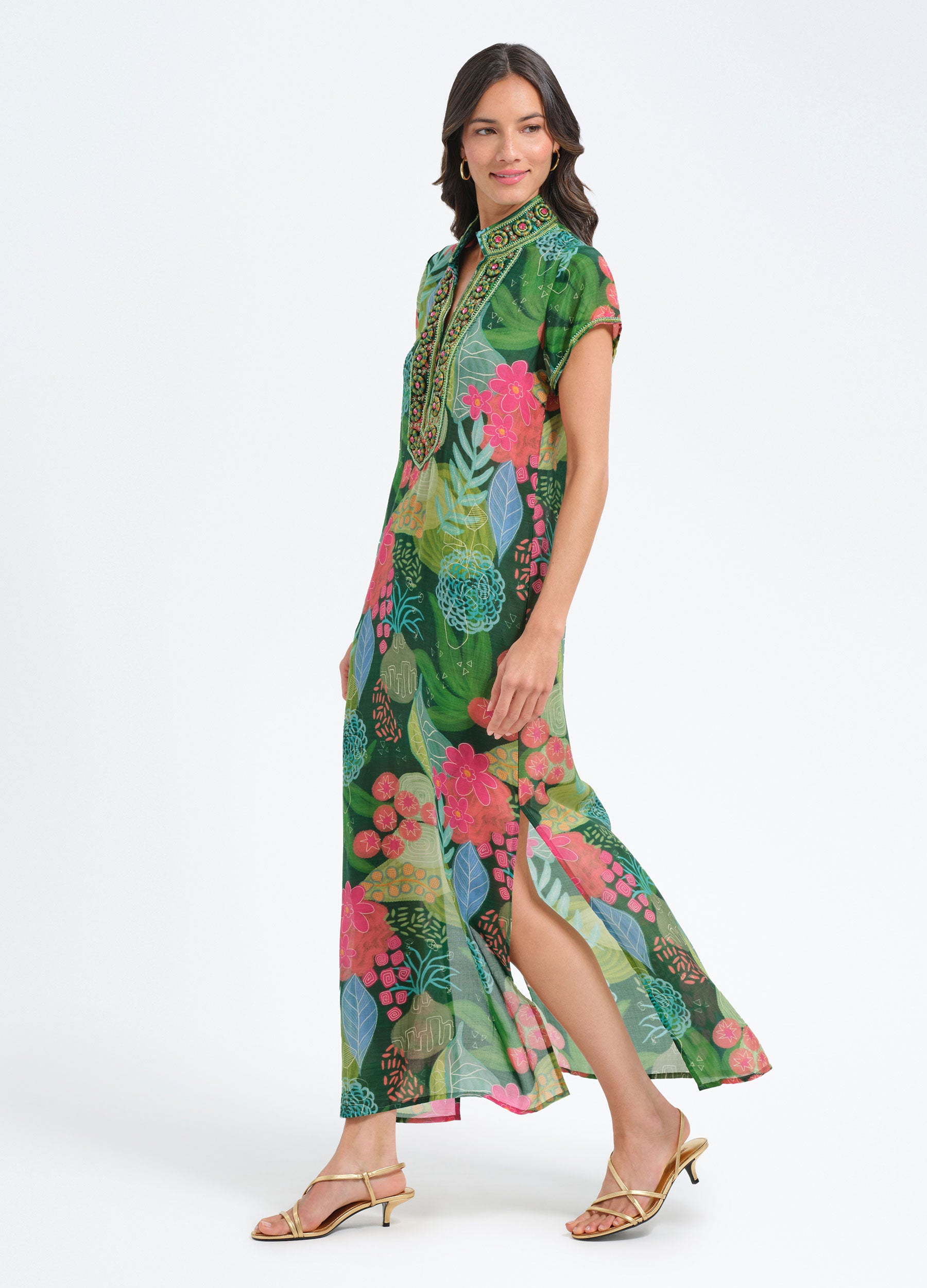 Lana Cap Sleeve Caftan