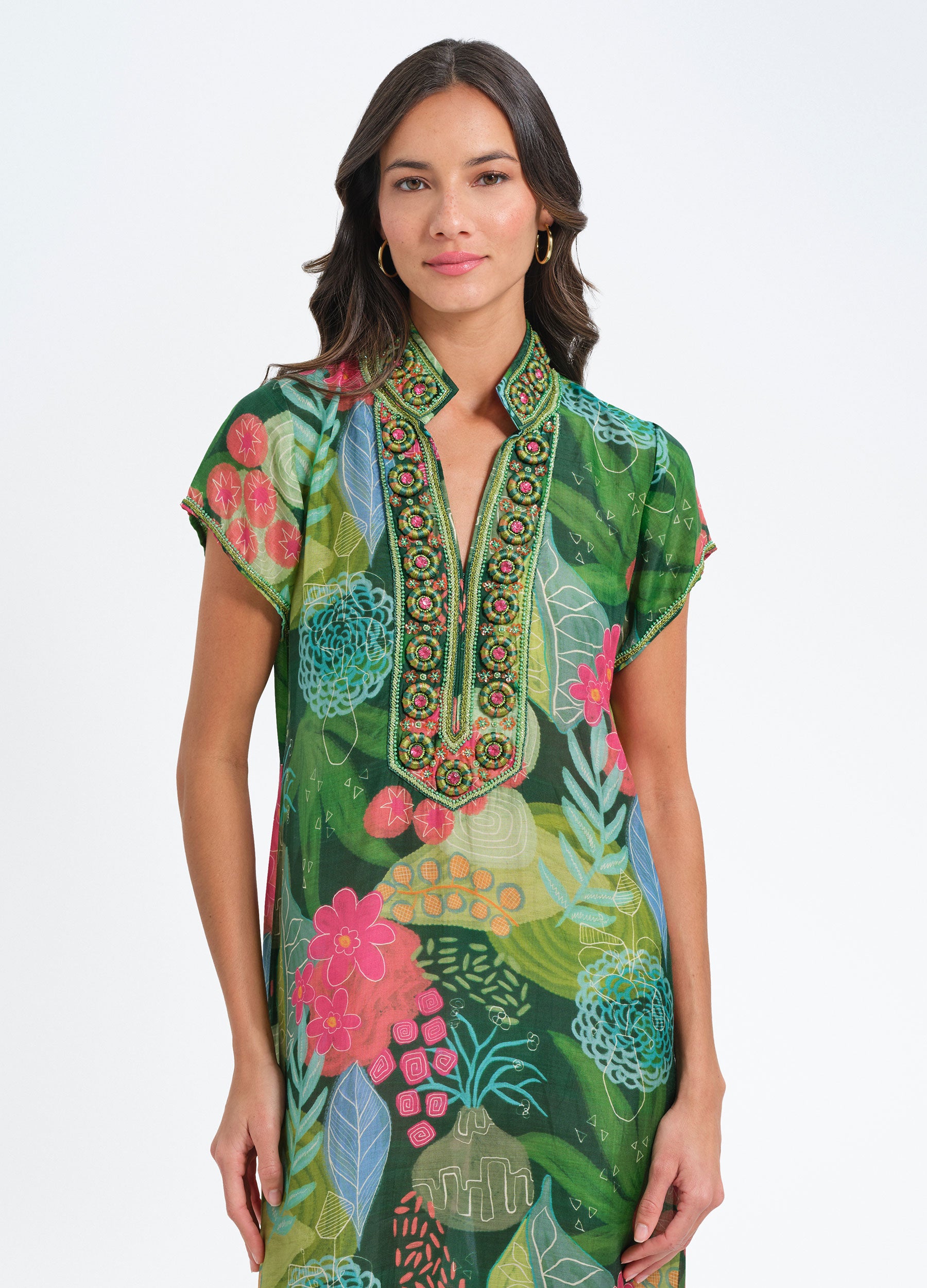 Lana Cap Sleeve Caftan