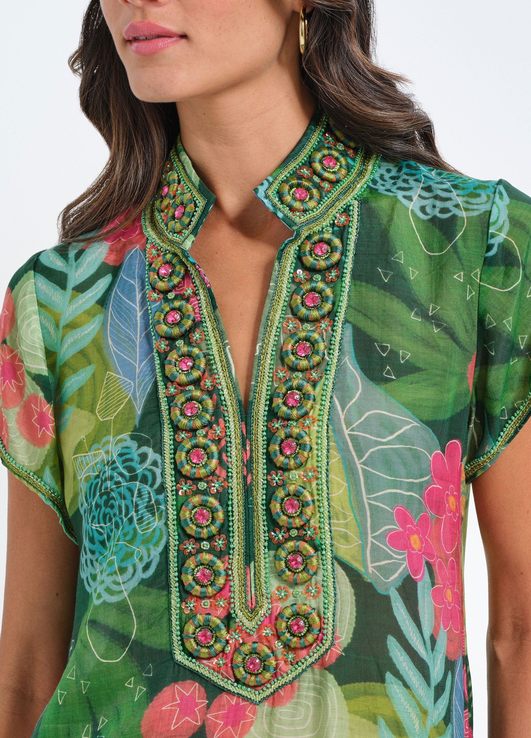 Lana Cap Sleeve Caftan