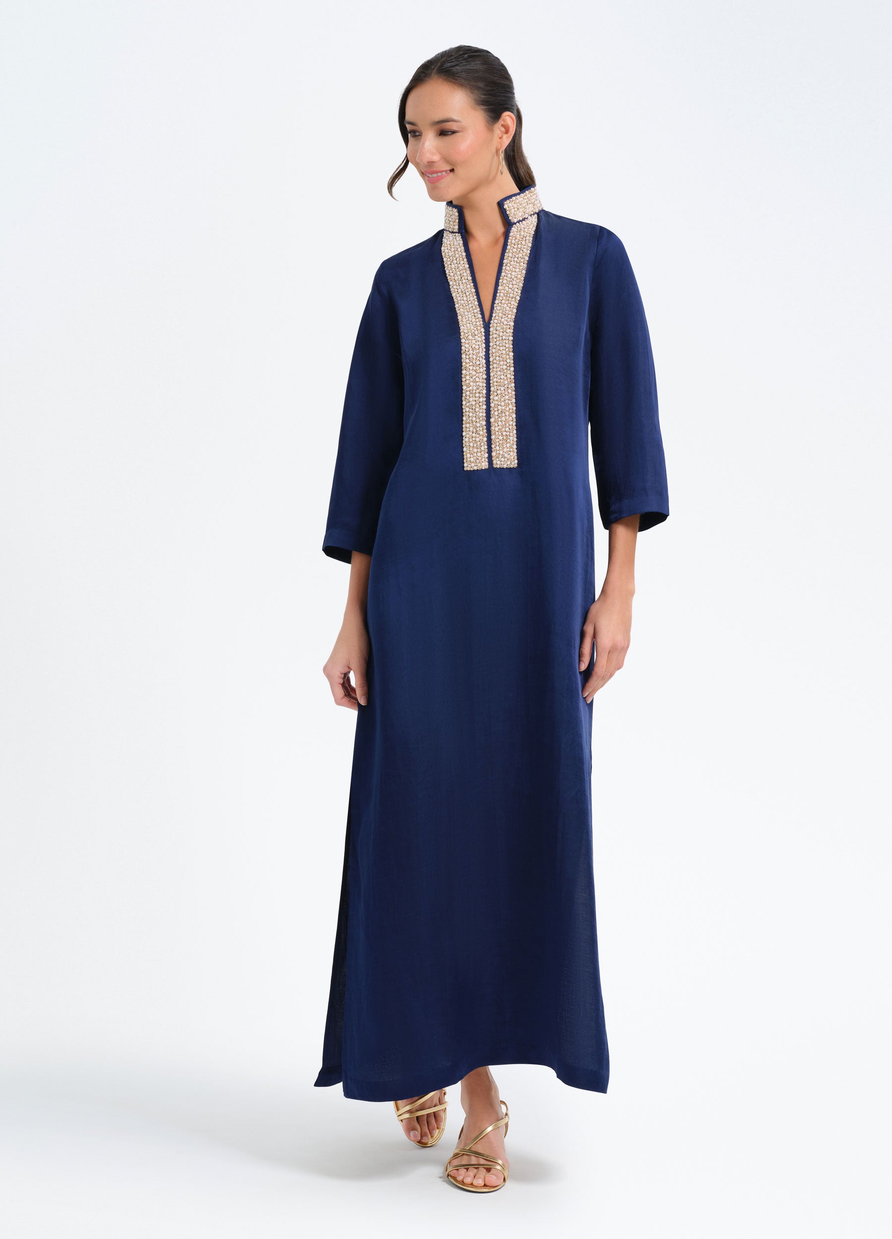 Pearl 3/4 Sleeve Caftan