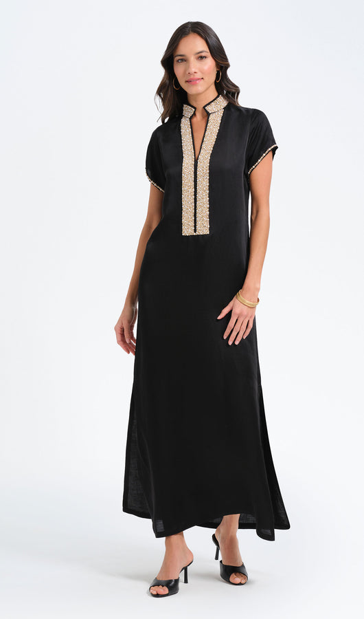 Pearl Cap Sleeve Caftan