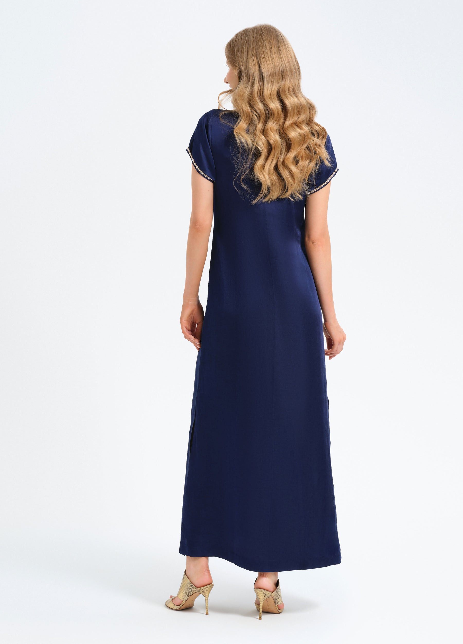 Pearl Cap Sleeve Caftan