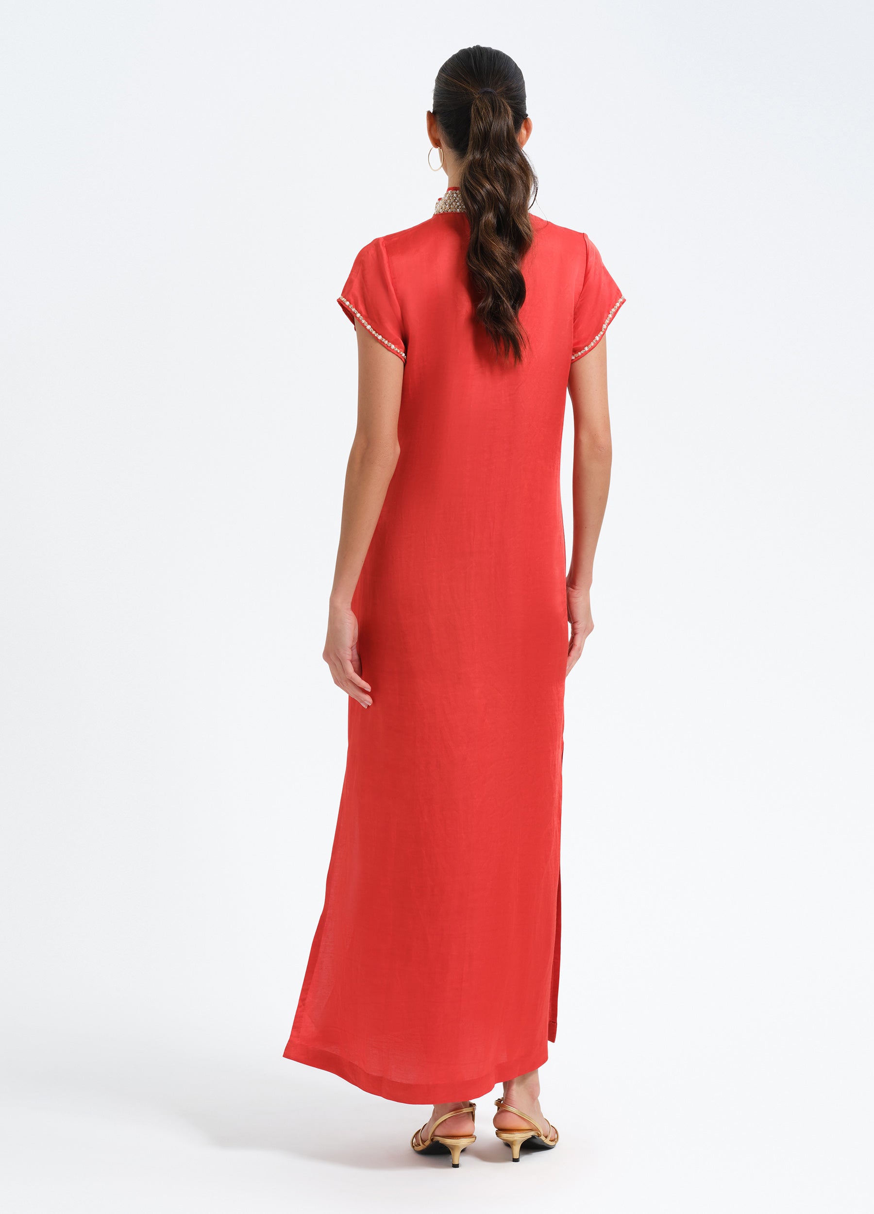 Pearl Cap Sleeve Caftan