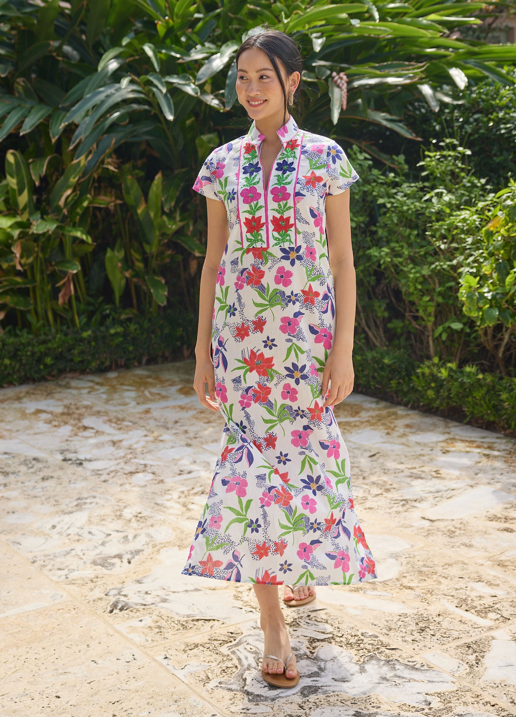Lana Cap Sleeve Caftan