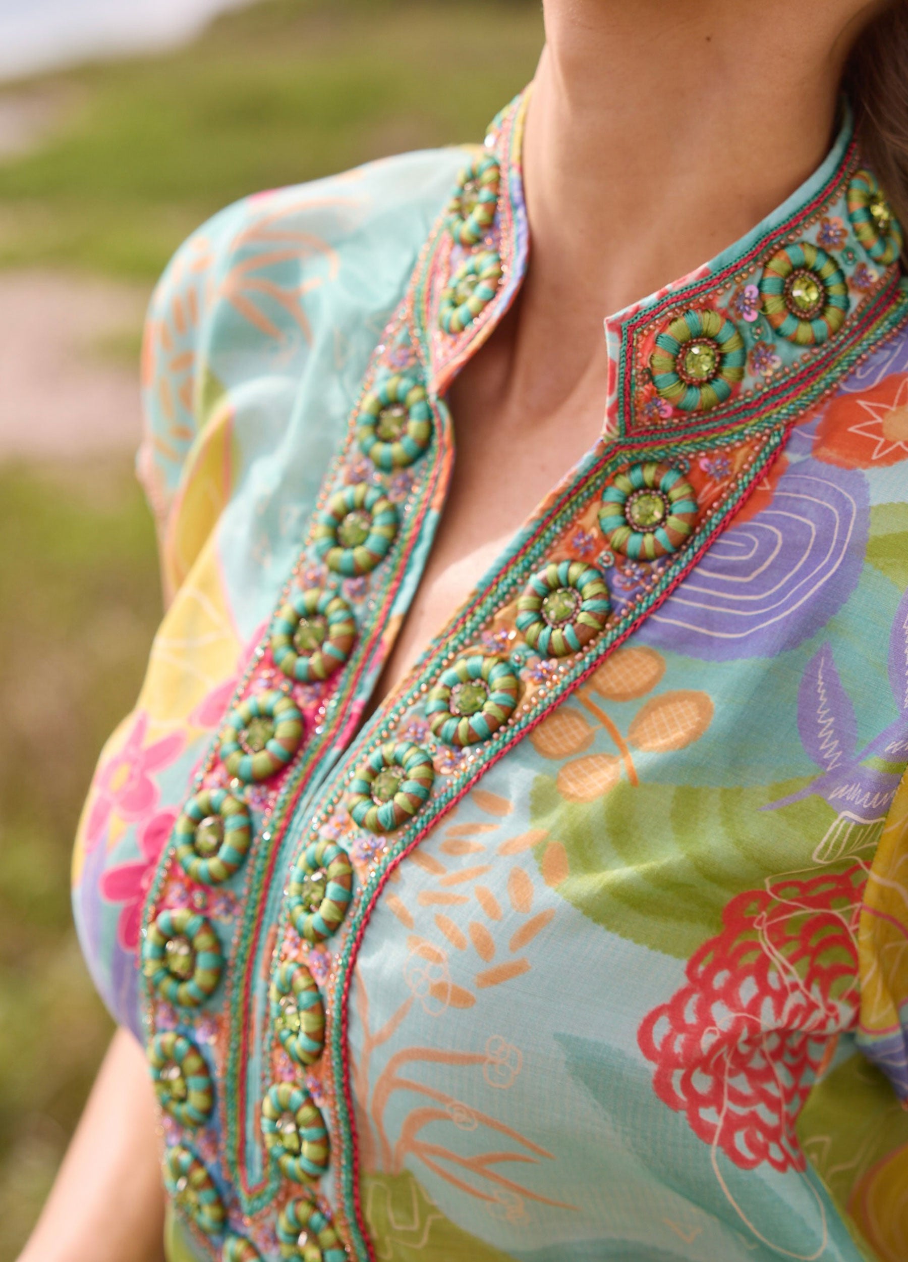 Lana Cap Sleeve Caftan