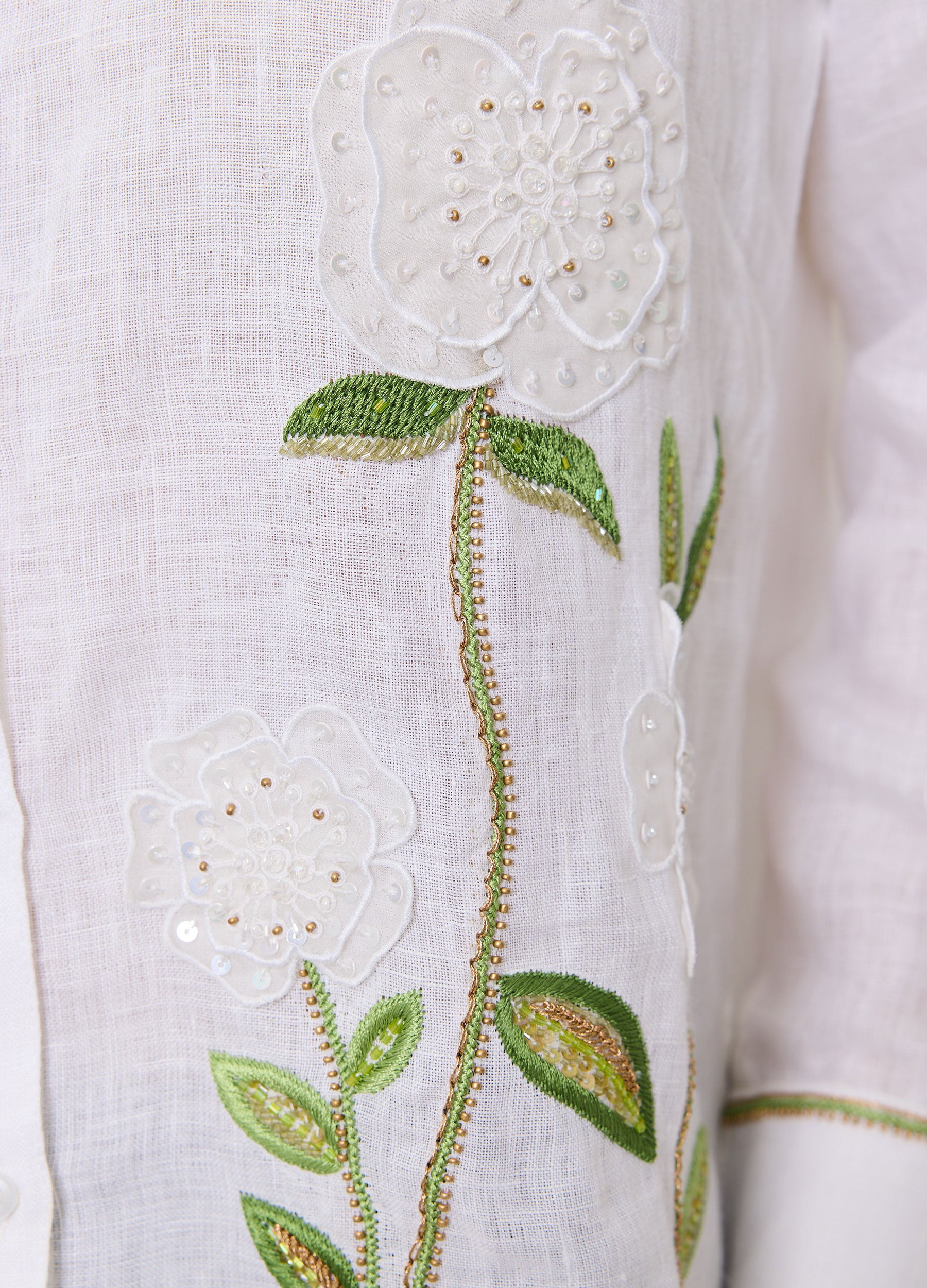 Sheer Flower Shirt