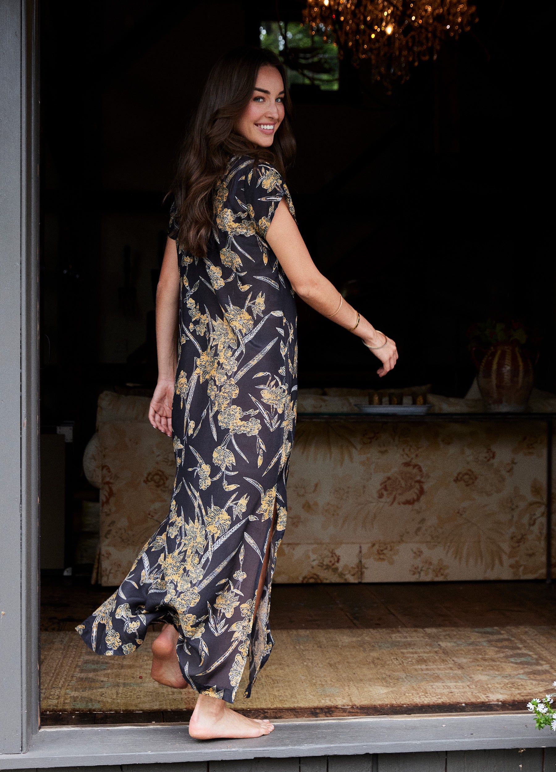 Lana Cap Sleeve Caftan