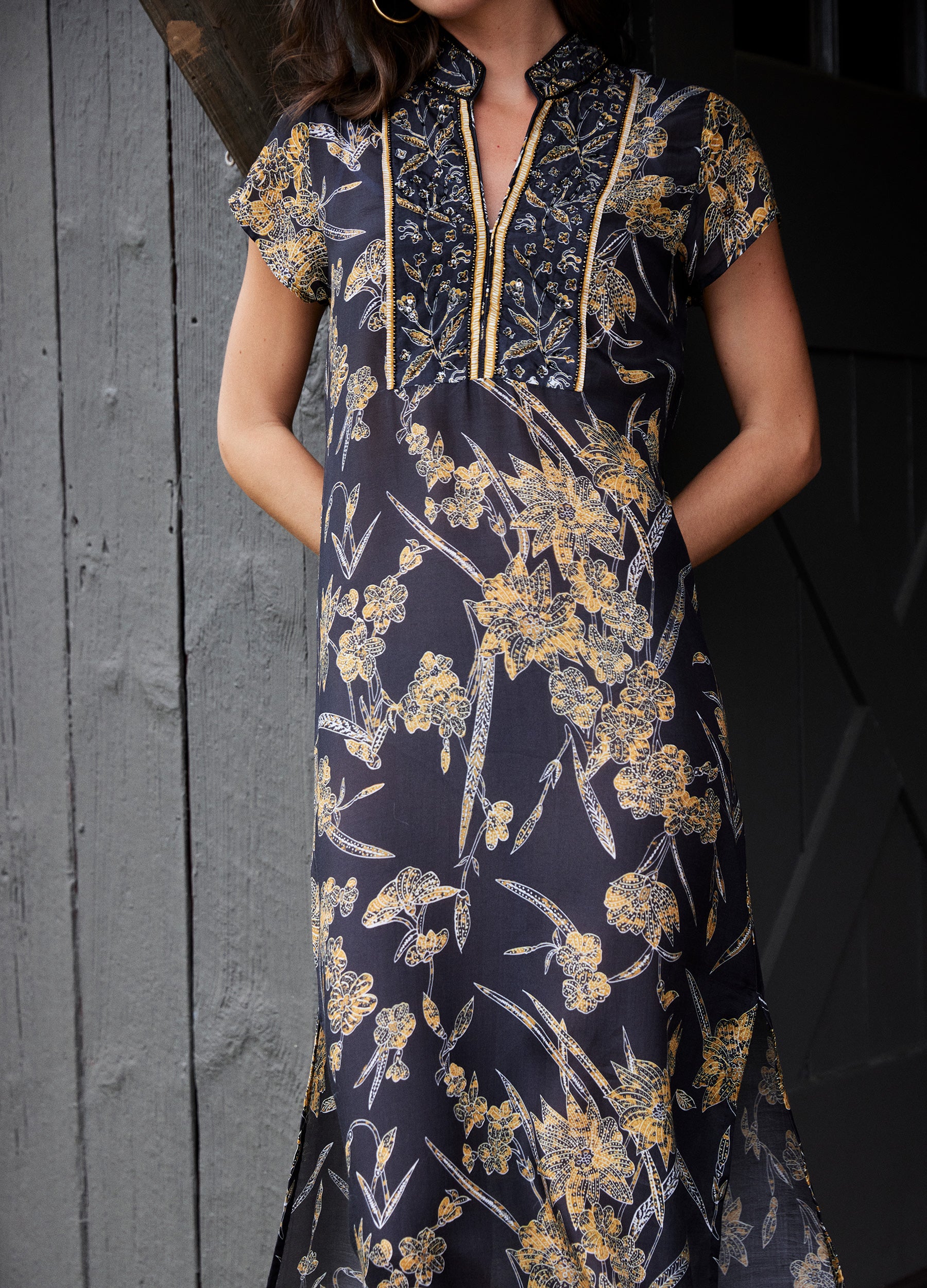 Lana Cap Sleeve Caftan