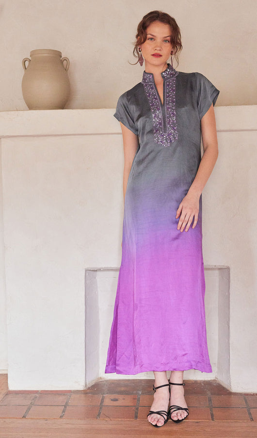 Ombre Cap Sleeve Caftan