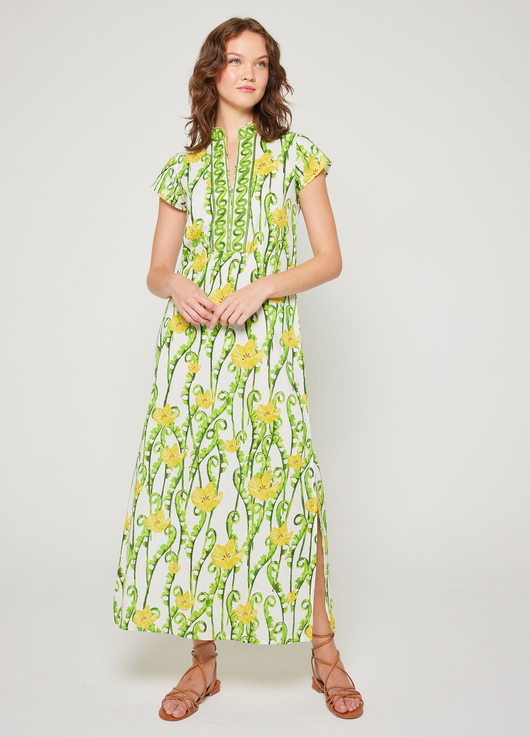 Lana Cap Sleeve Caftan