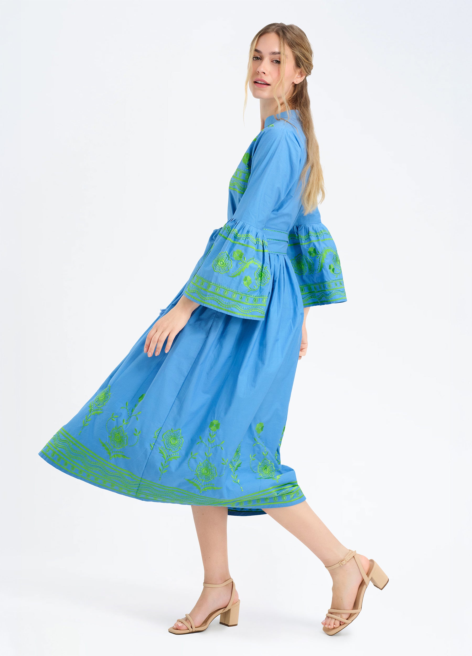 Elena Dress Cornflower / s