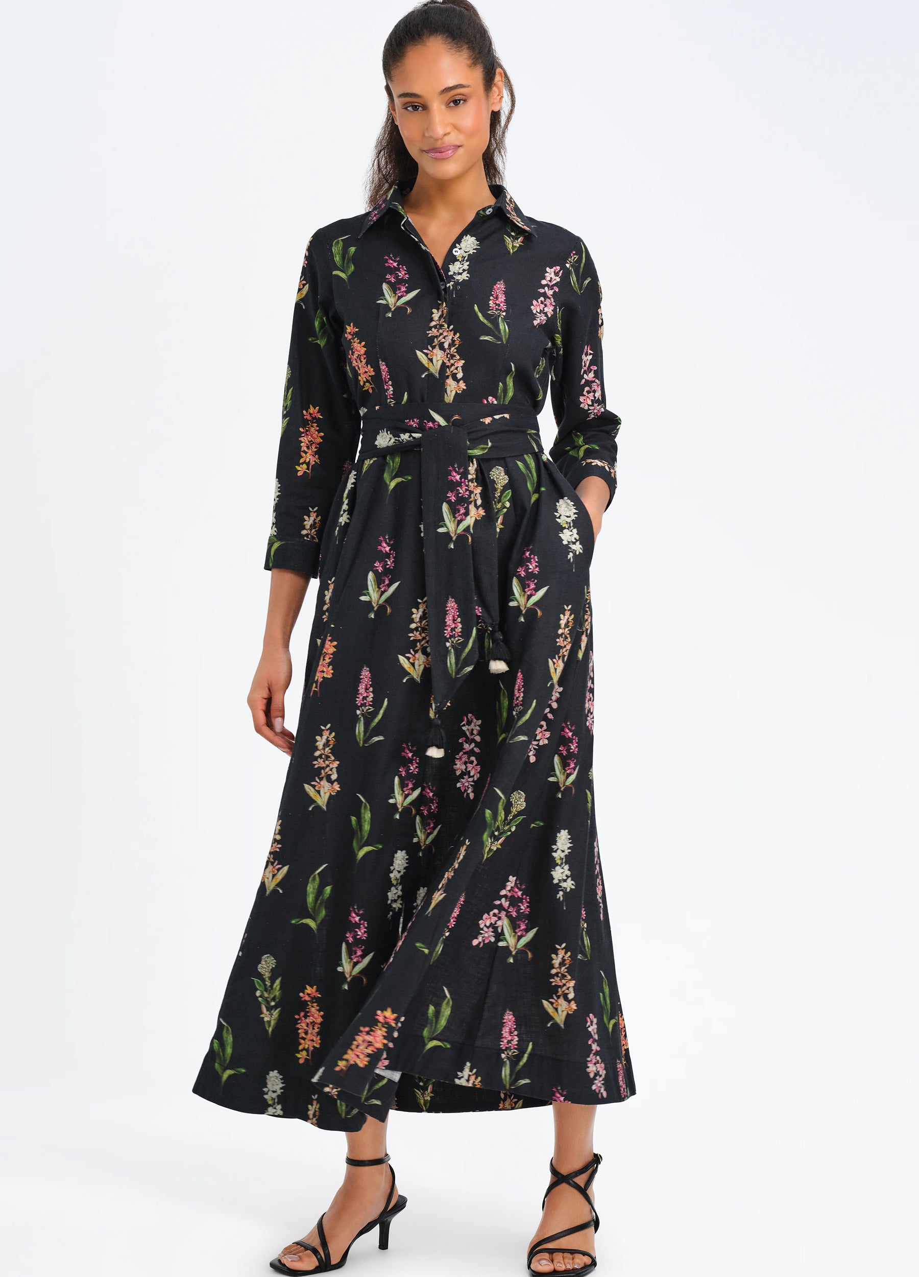 Kit Shirtdress in Sylvia Black