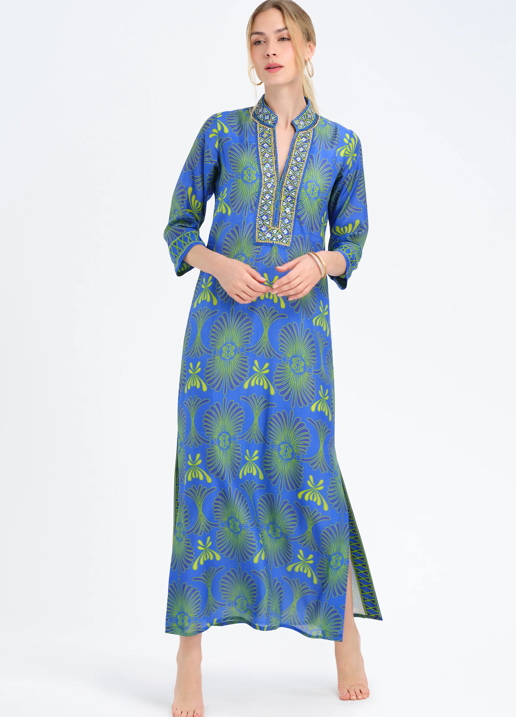 Elise Caftan in Santorini Royal