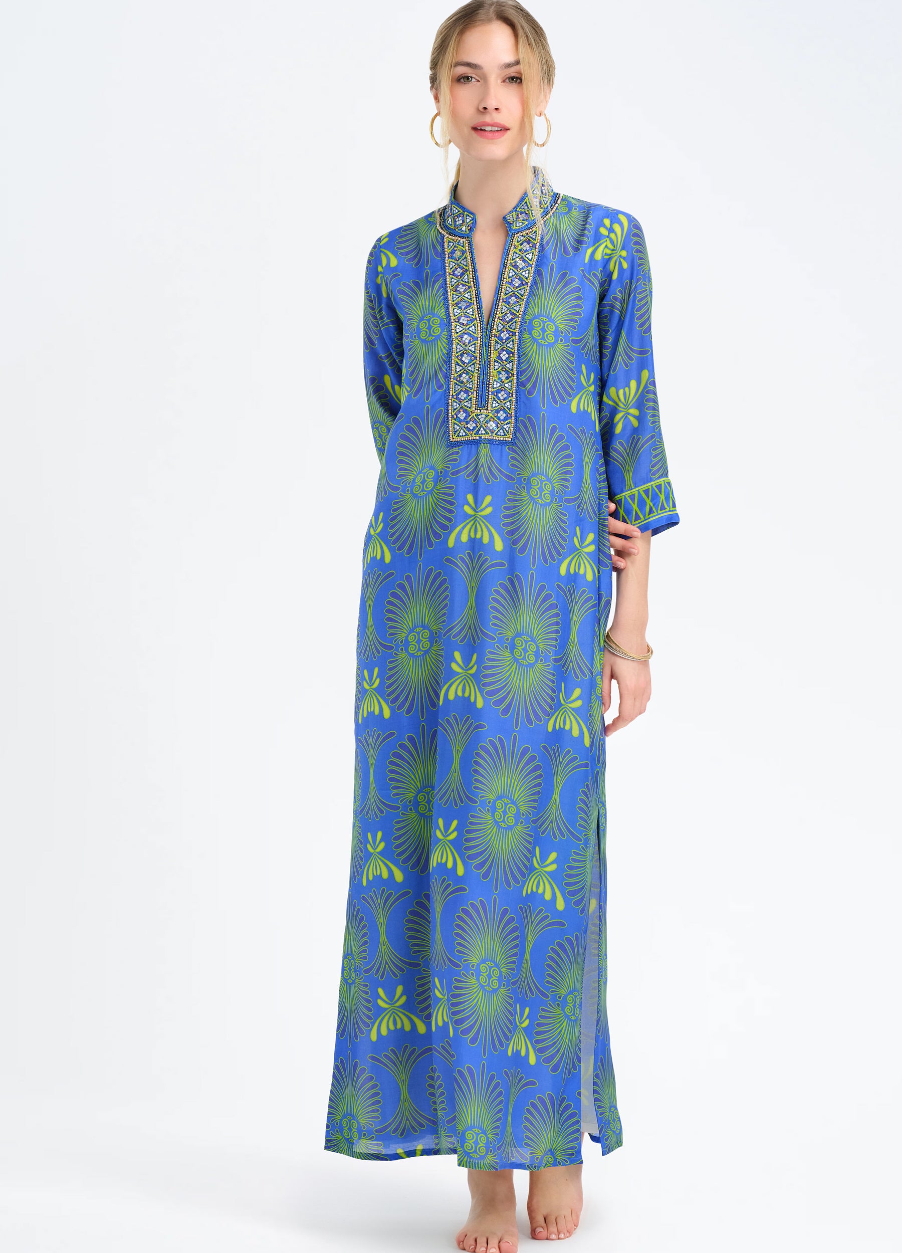 Elise Caftan in Santorini Royal