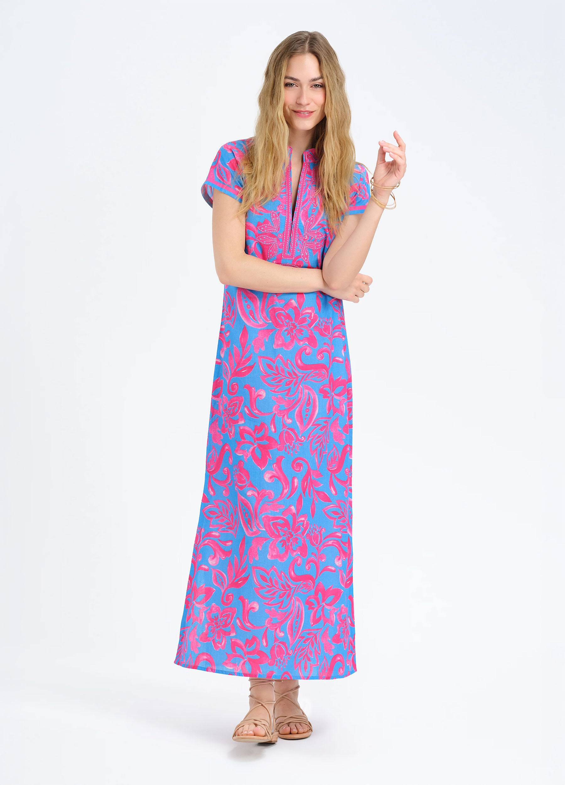 Lana Cap Sleeve Caftan