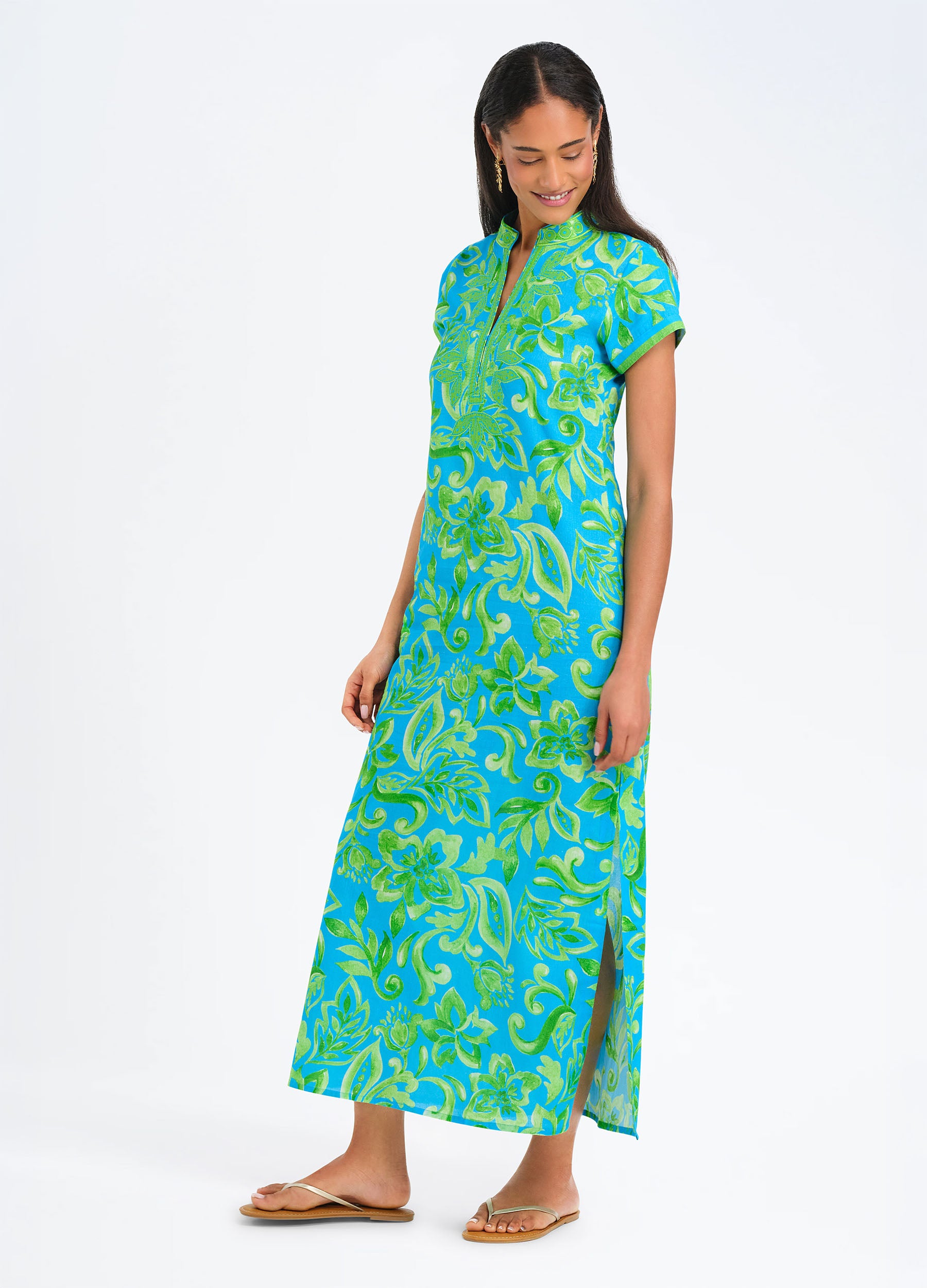 Lana Cap Sleeve Caftan