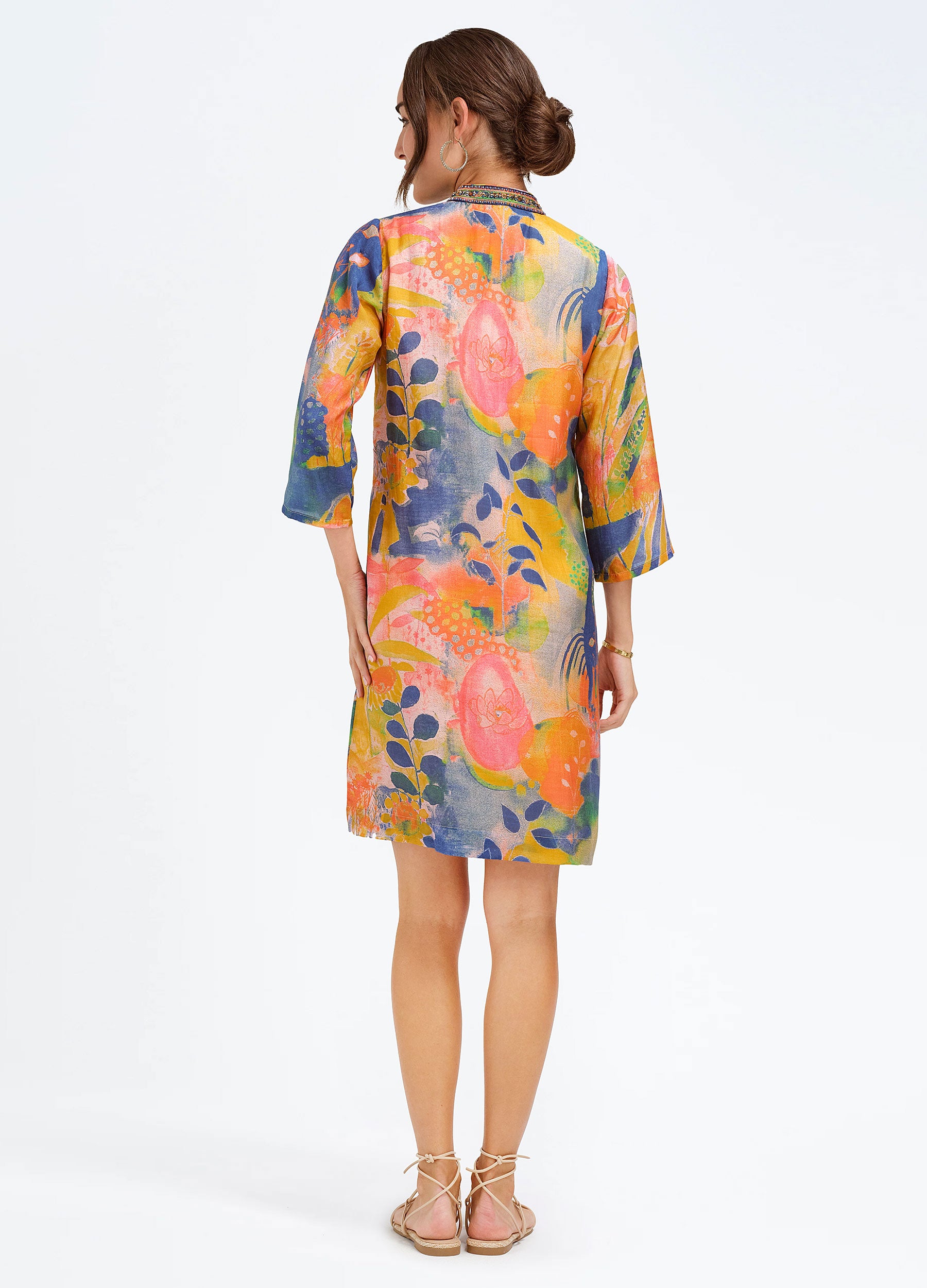 Bennett Tunic Dress Botanica Blue / xl Bennett Tunic Dress Botanica Blue / xl