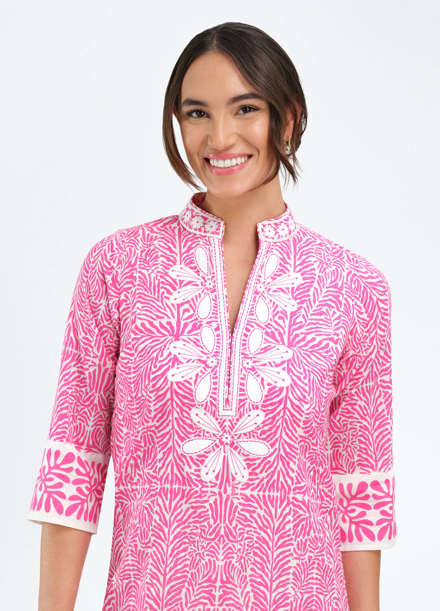 Bennett Tunic Dress Coral Pink / xs