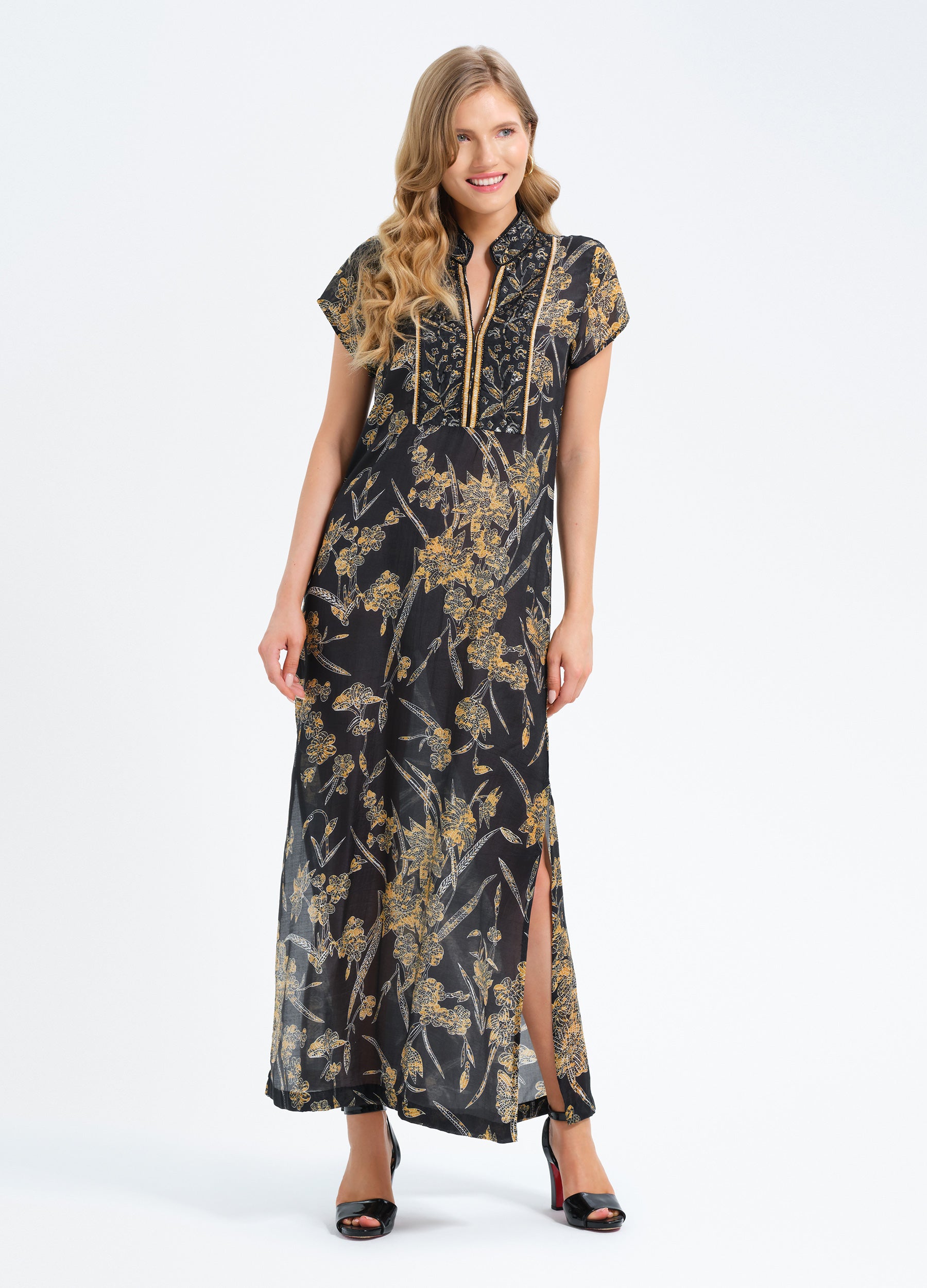 Lana Cap Sleeve Caftan