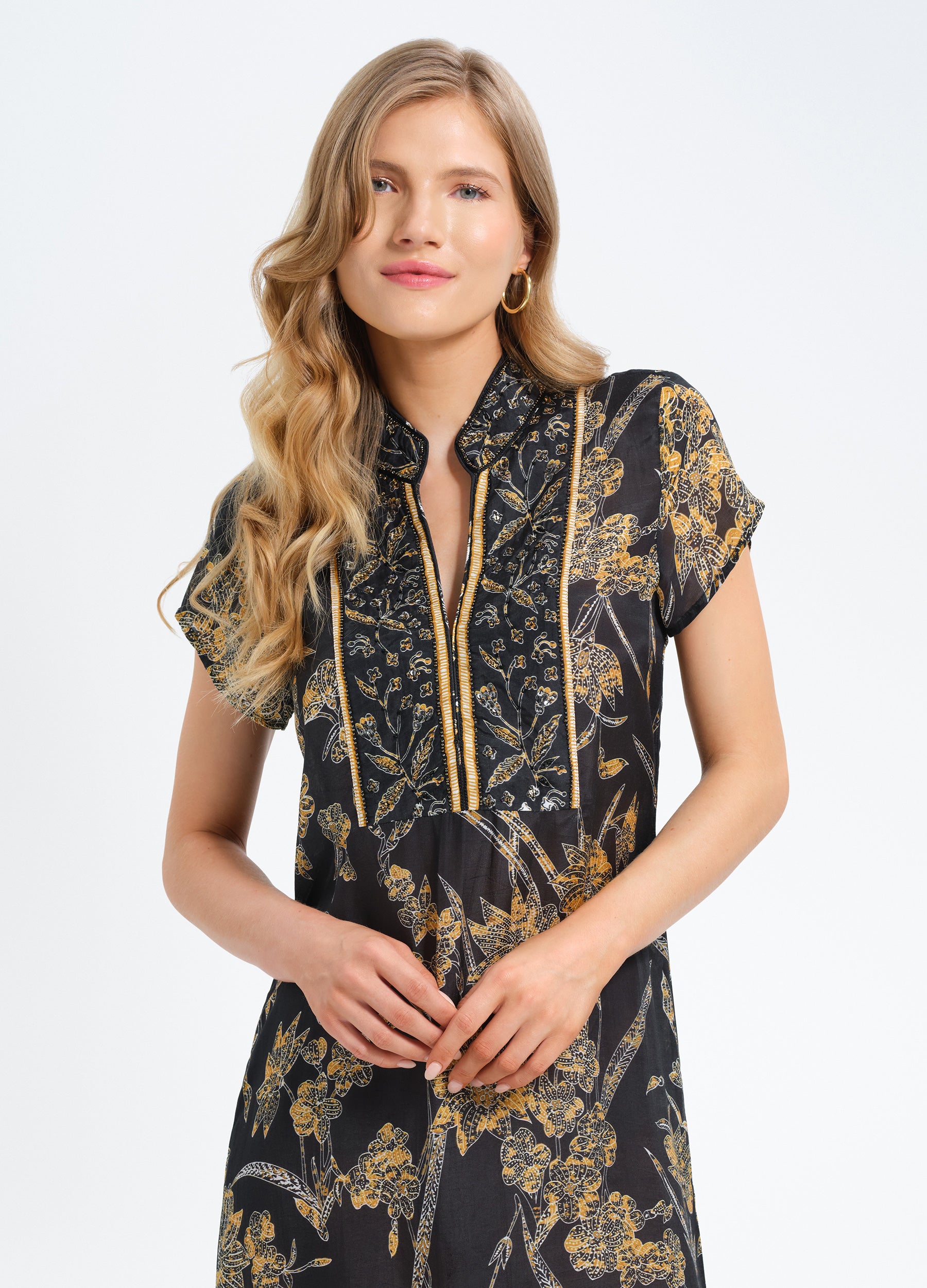 Lana Cap Sleeve Caftan