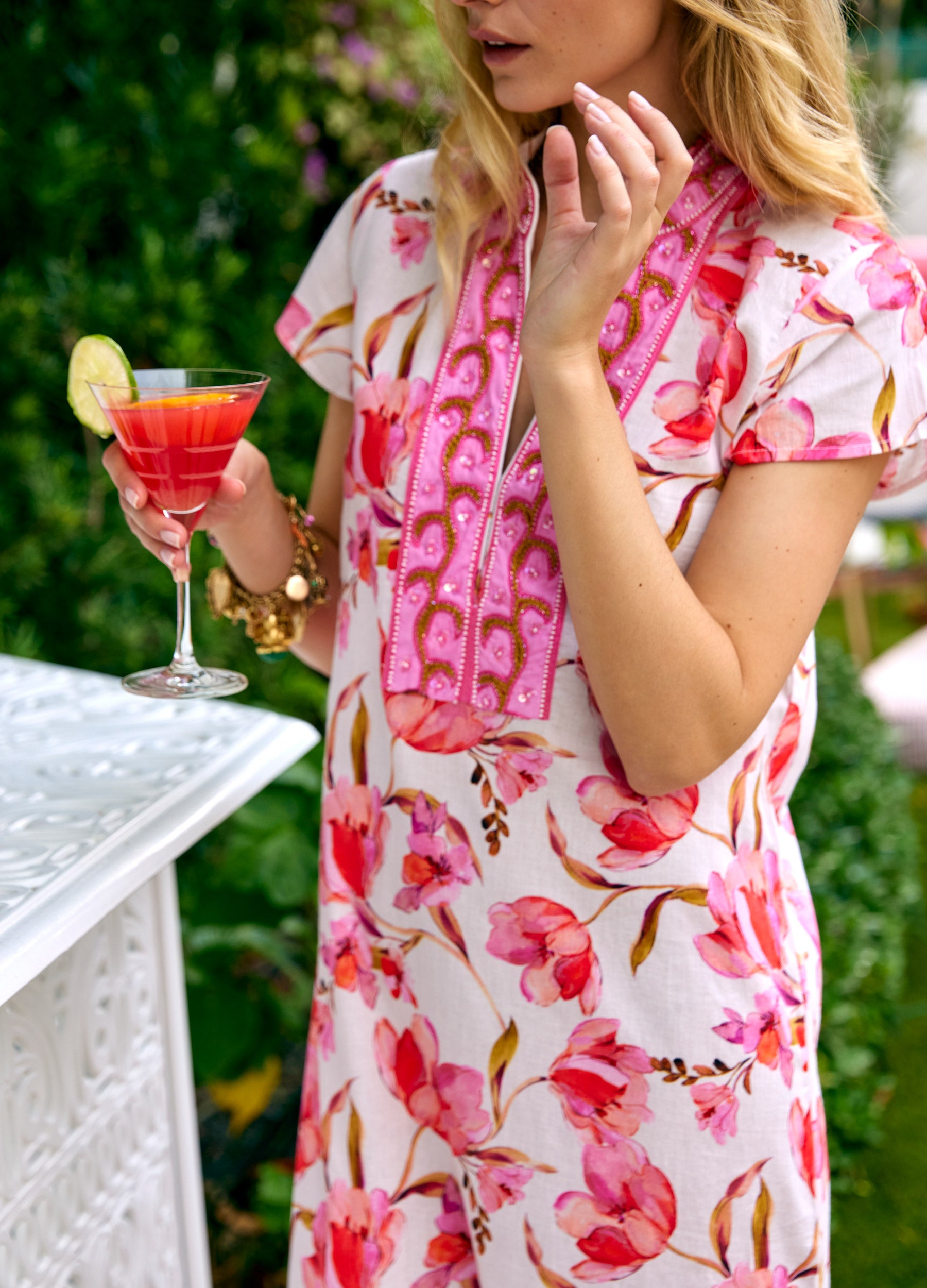 Lana Cap Sleeve Caftan