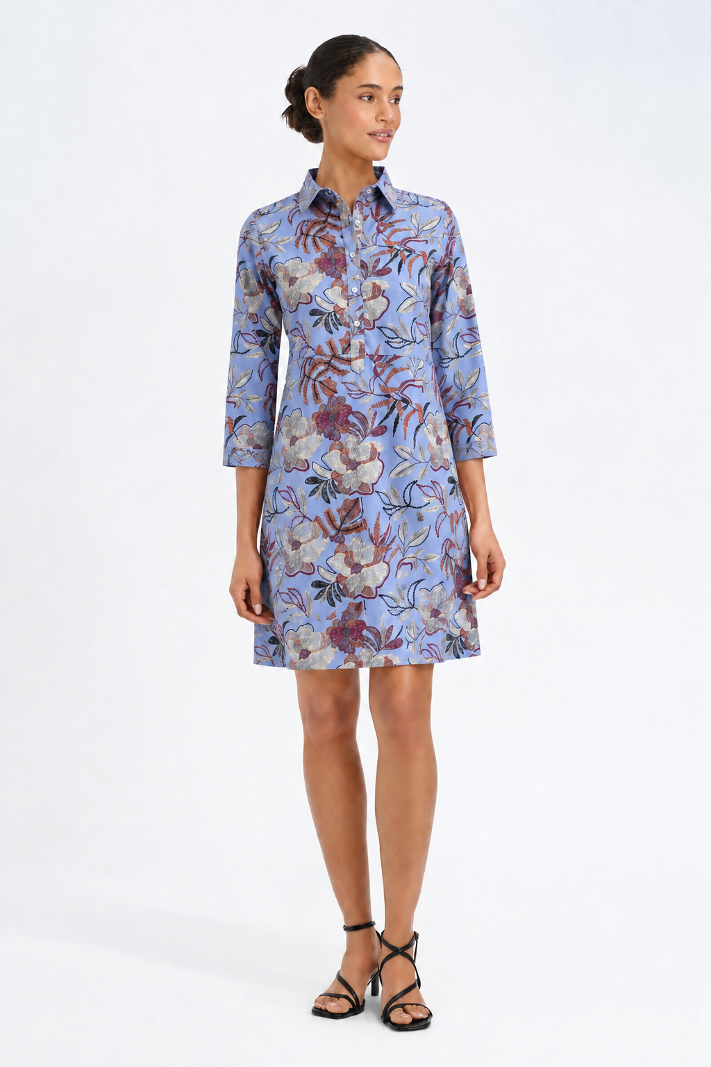 Charlie Dress in Greta Blue