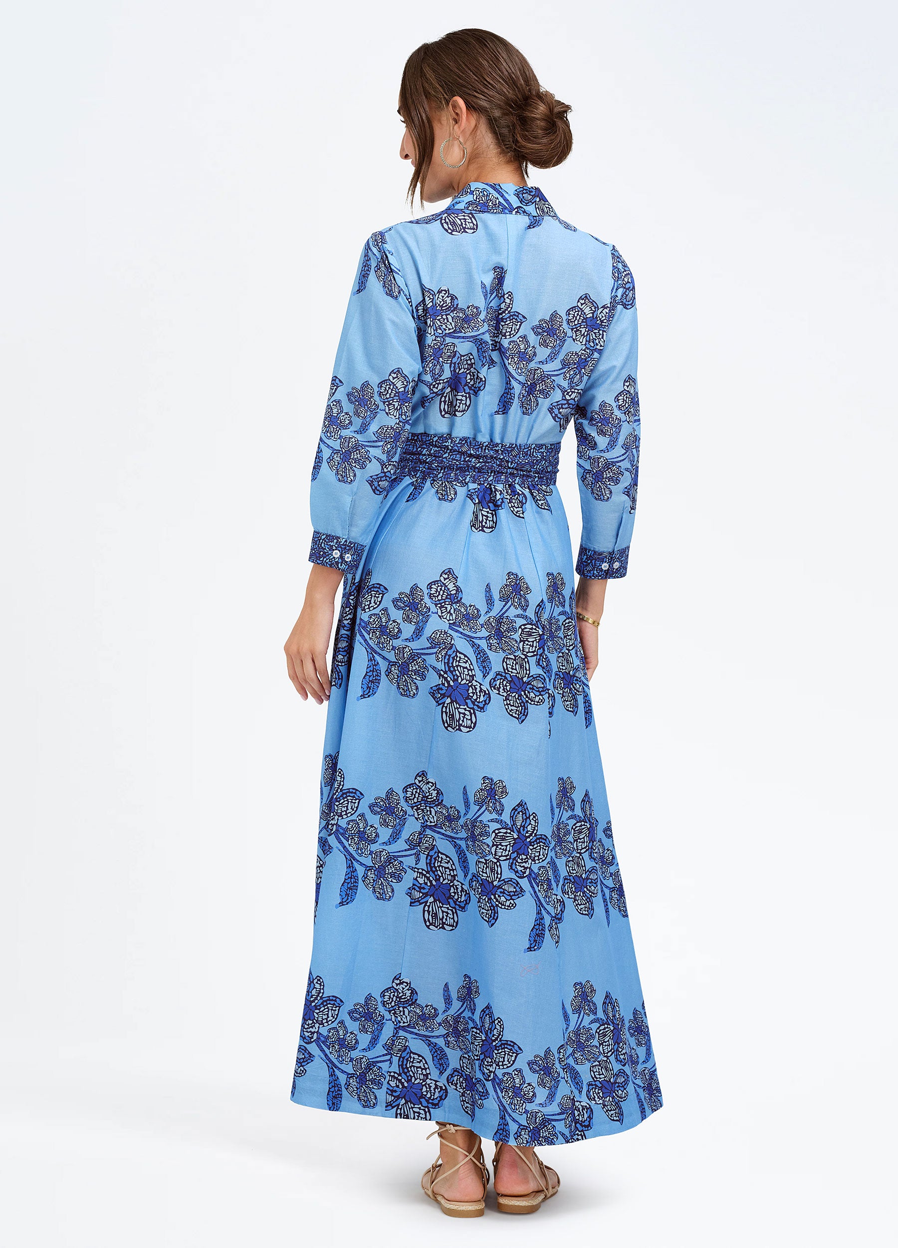 Kit Shirtdress Flora Blue / l Kit Shirtdress Flora Blue / l