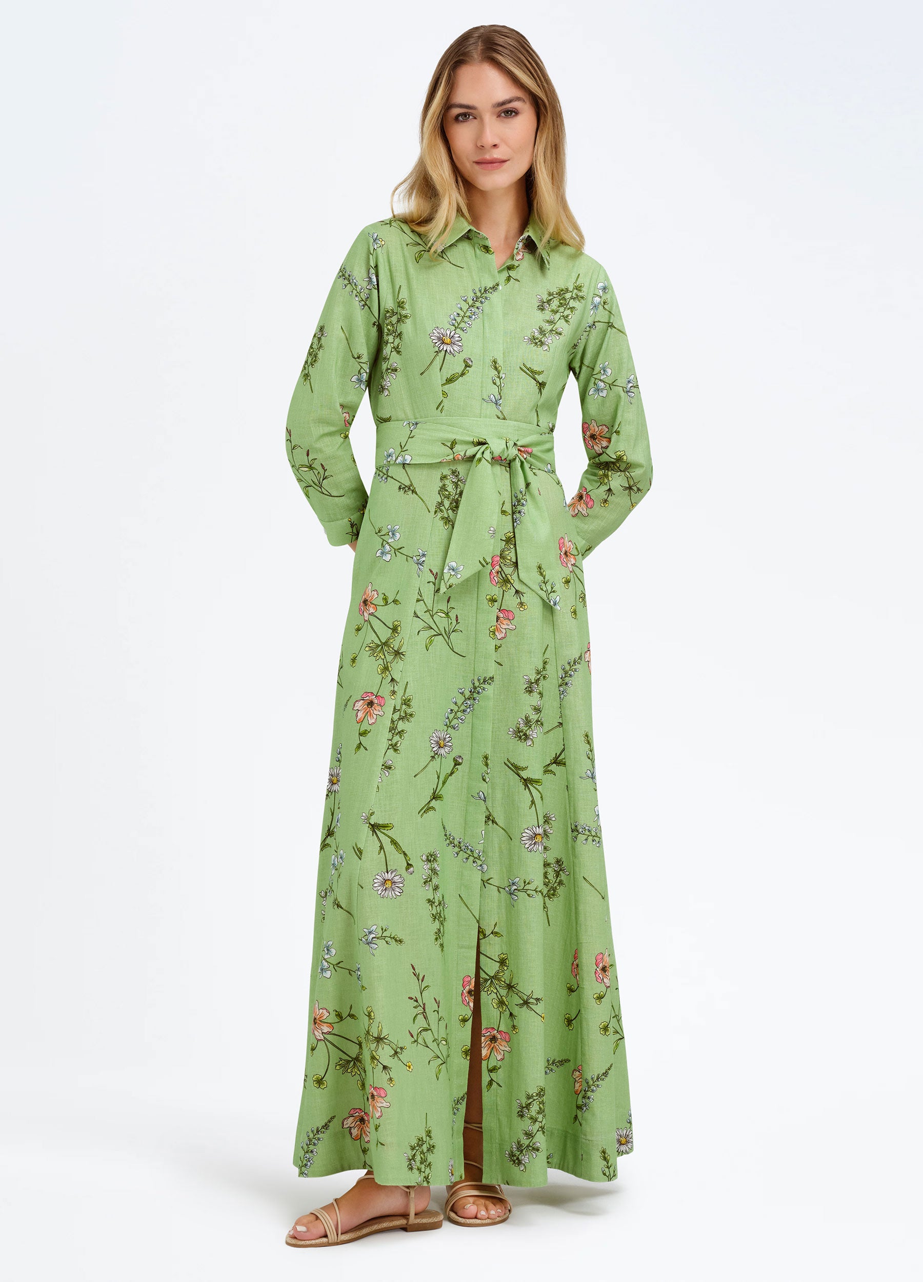 Kit Shirtdress Meadow Green / s Kit Shirtdress Meadow Green / s