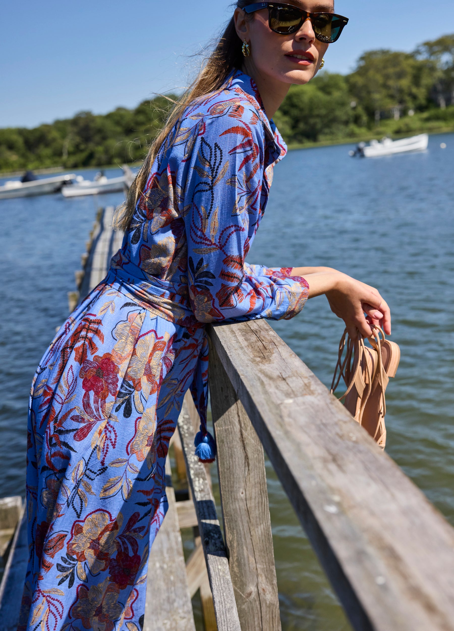 Kit Shirtdress in Greta Blue