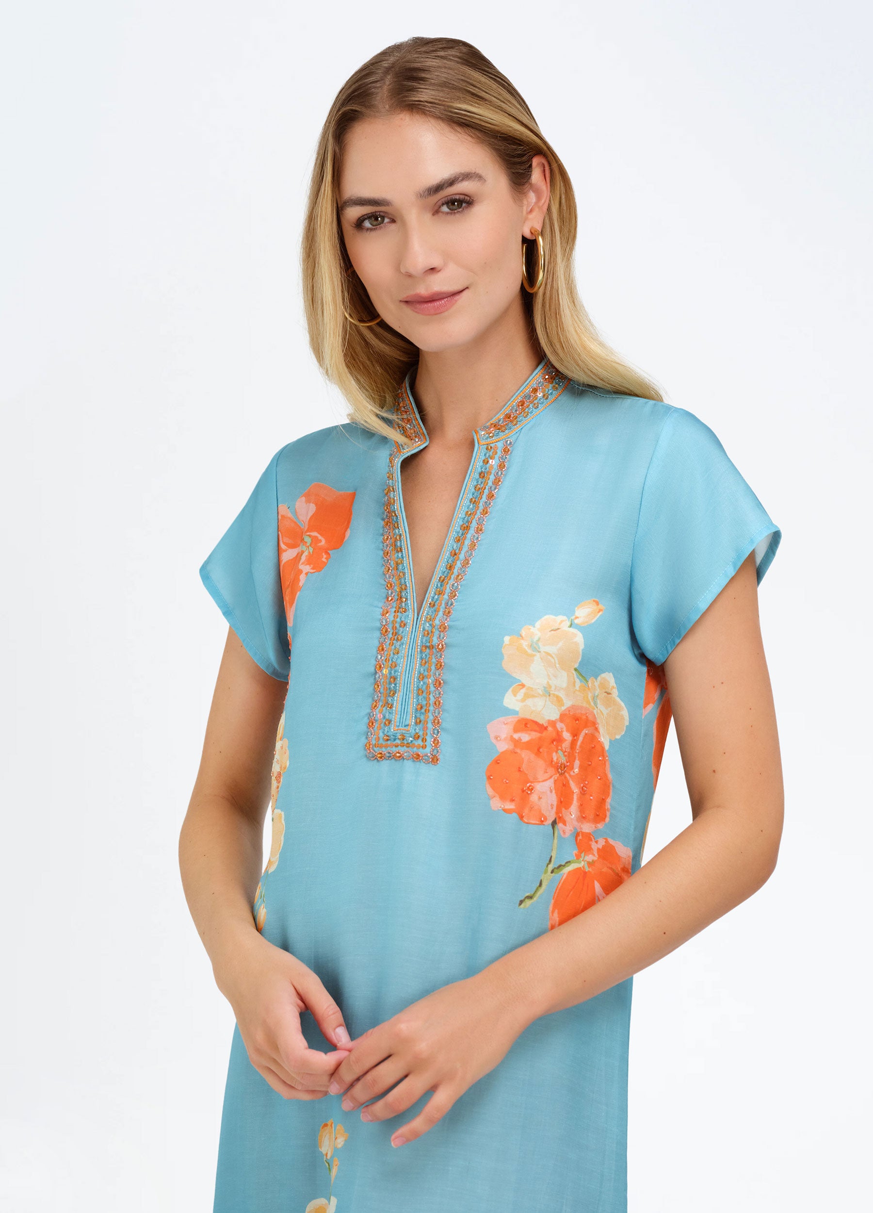 Lana Cap Sleeve Caftan