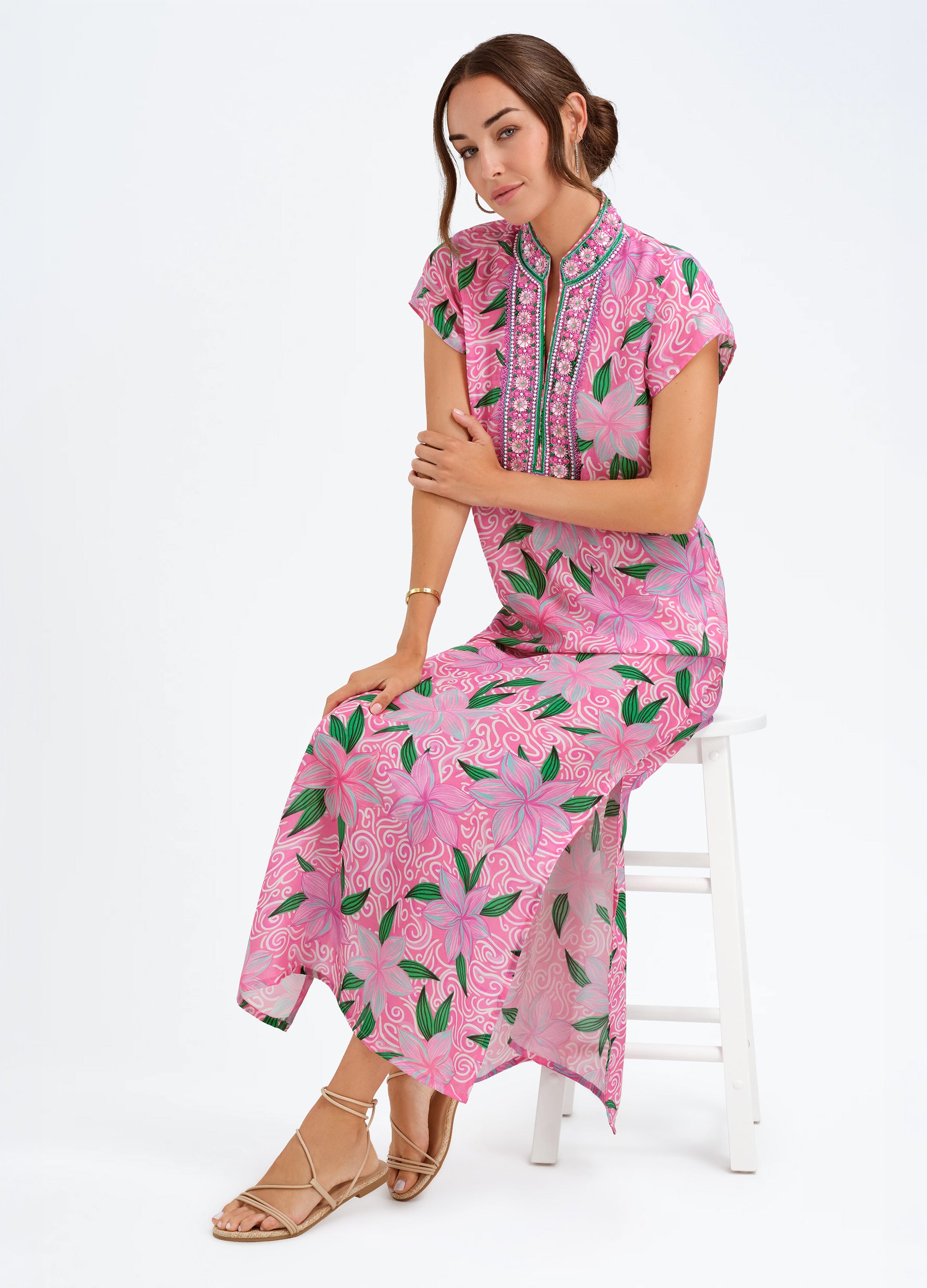 Lana Cap Sleeve Caftan