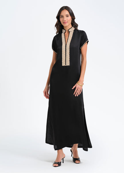 Pearl Cap Sleeve Caftan – bella tu