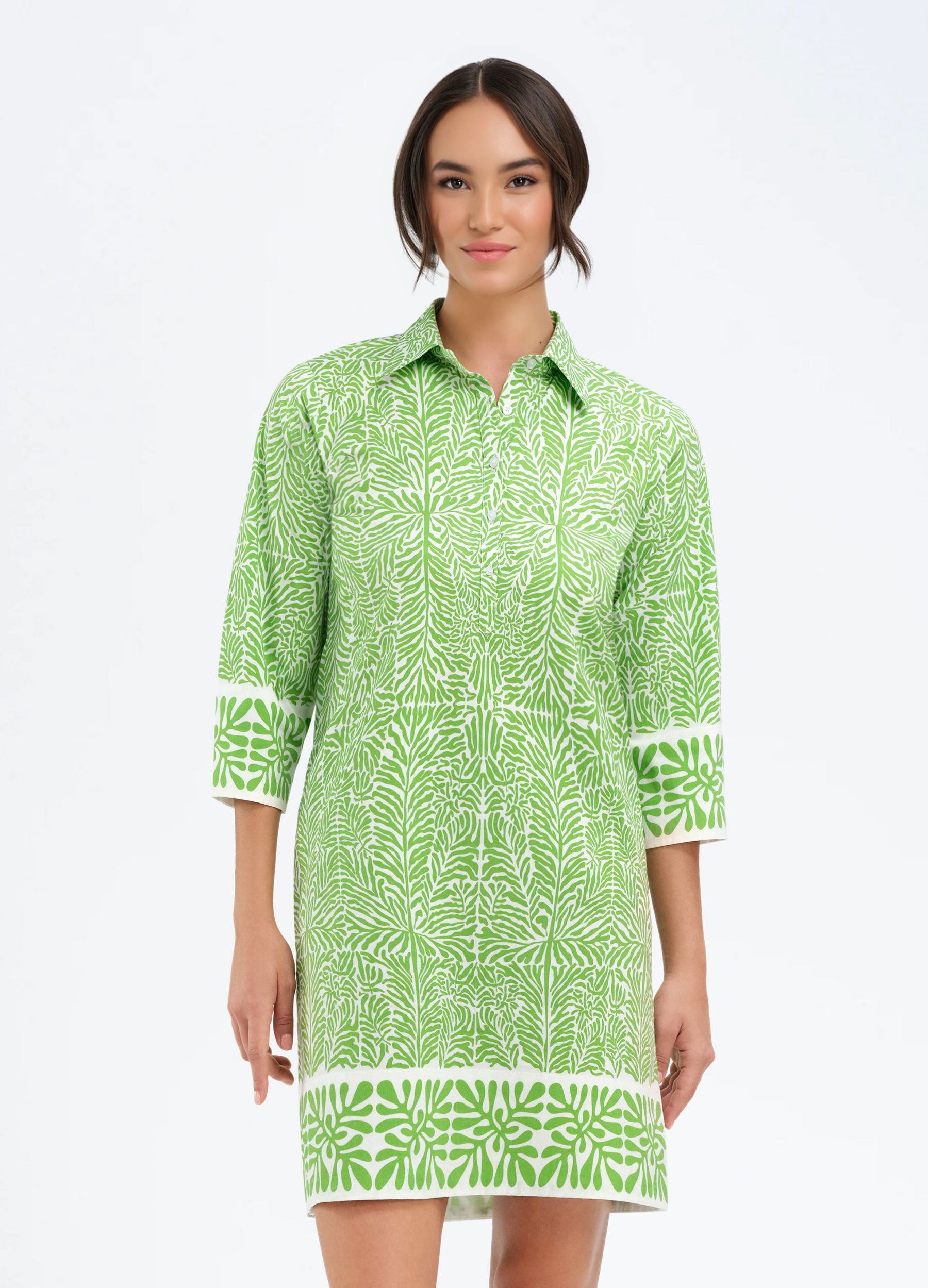 Charlie Dress Coral Green / l Charlie Dress Coral Green / l