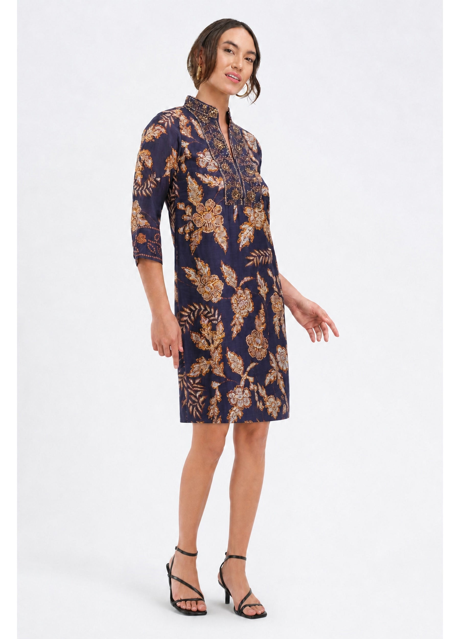 Bennett Tunic Dress in Gwynn Navy