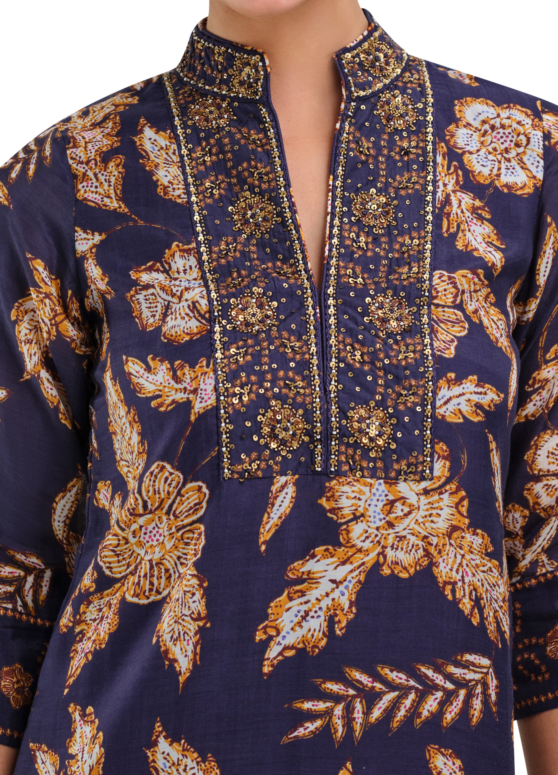 Bennett Tunic Dress in Gwynn Navy