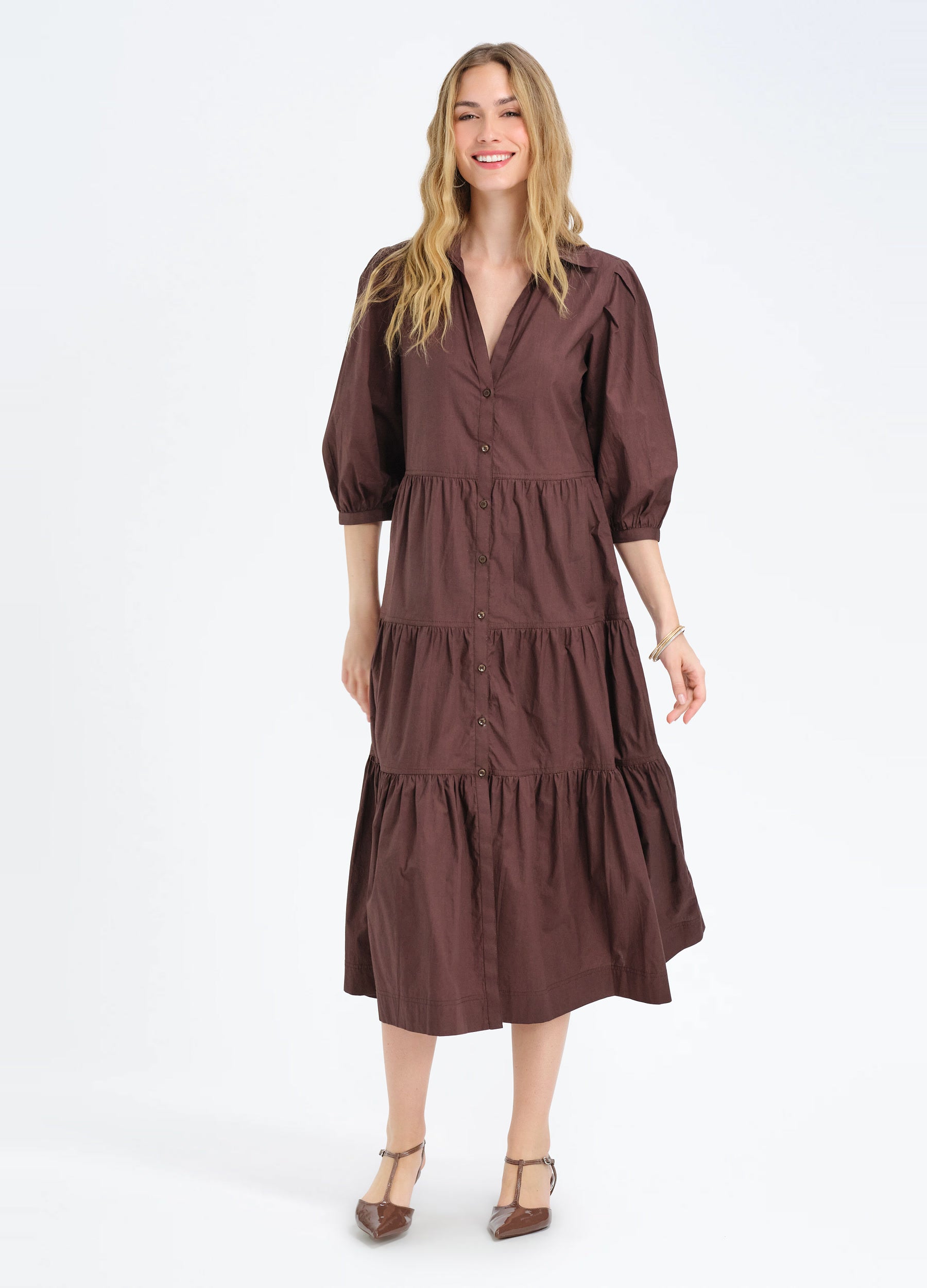Brinley Shirtdress in Cocoa