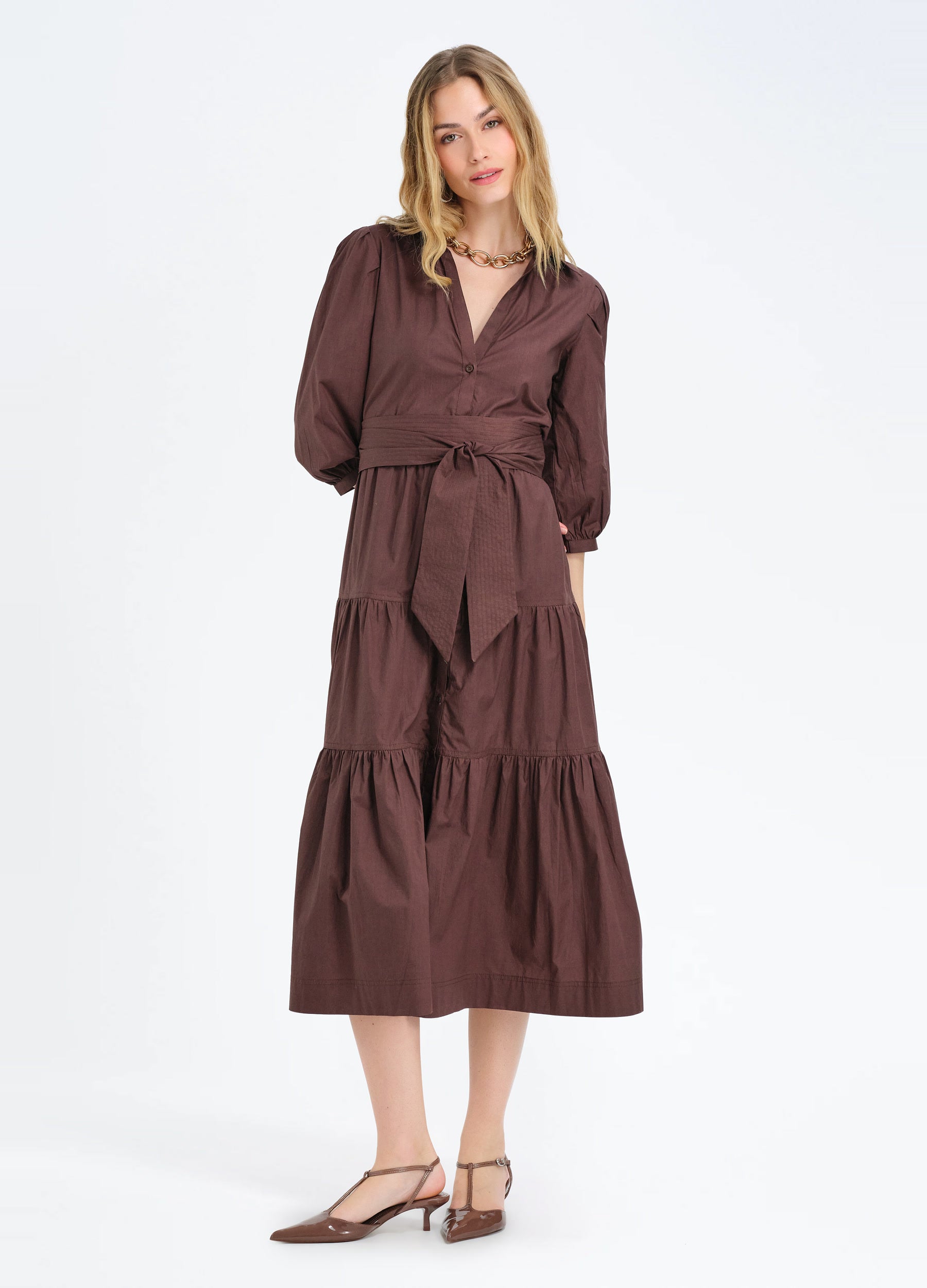 Brinley Shirtdress in Cocoa