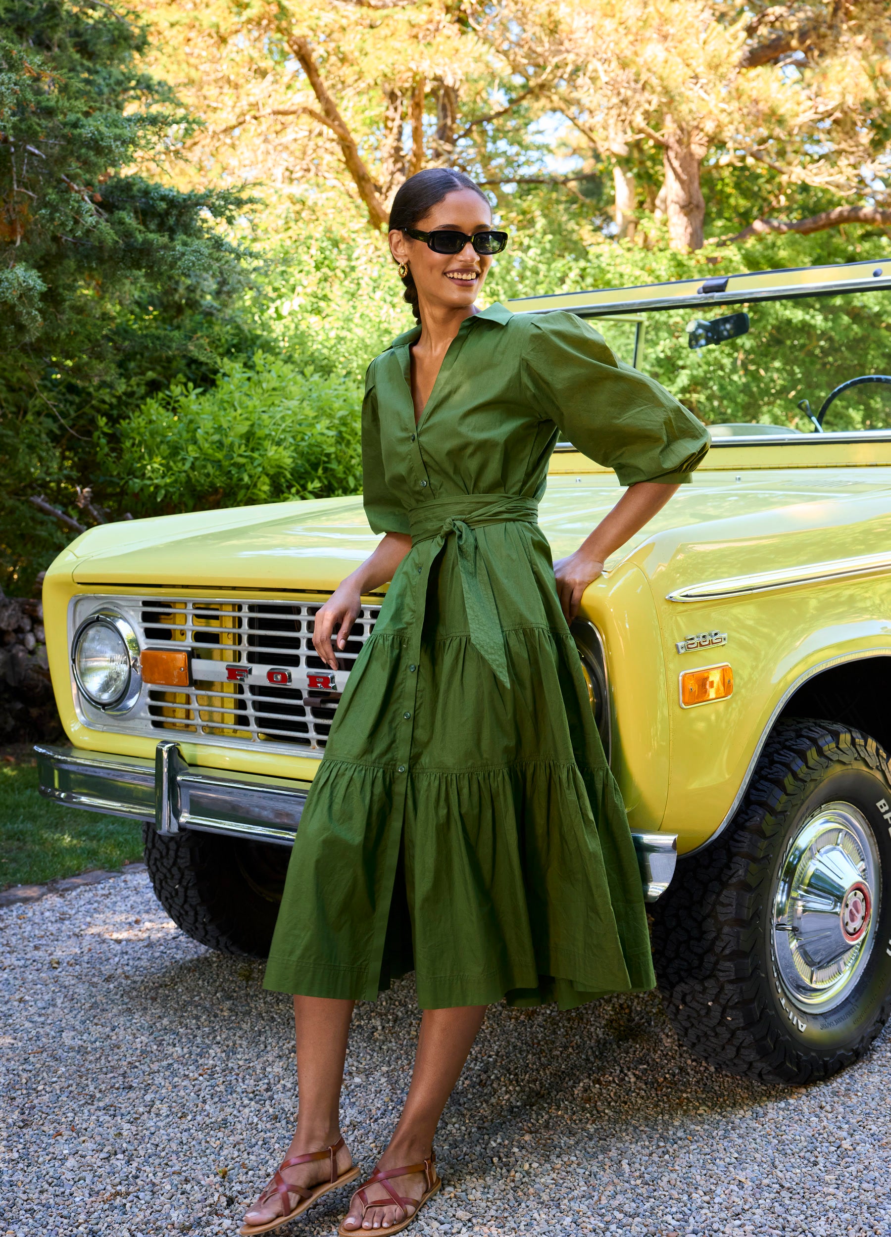 Brinley Shirtdress in Loden