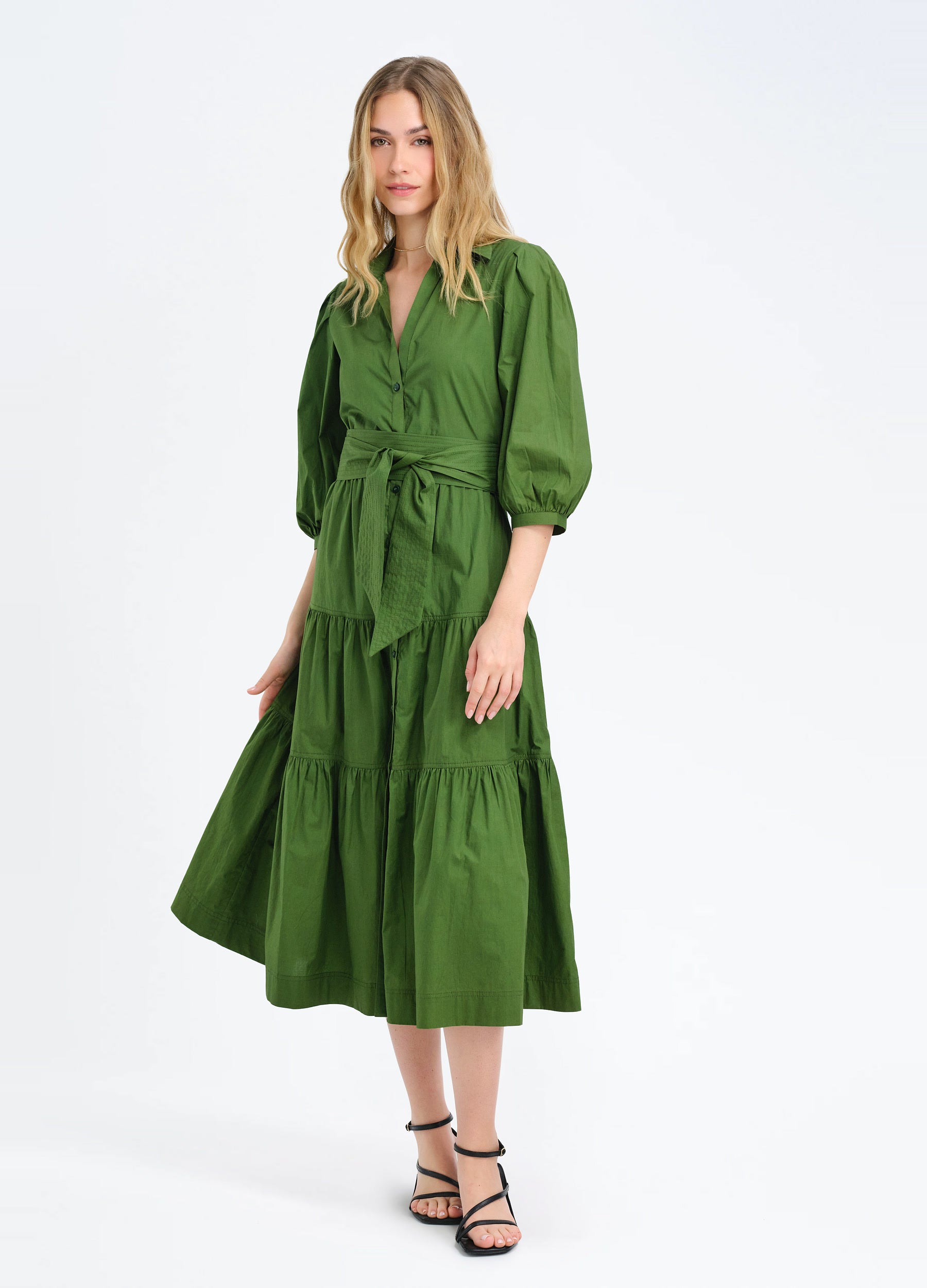 Brinley Shirtdress in Loden