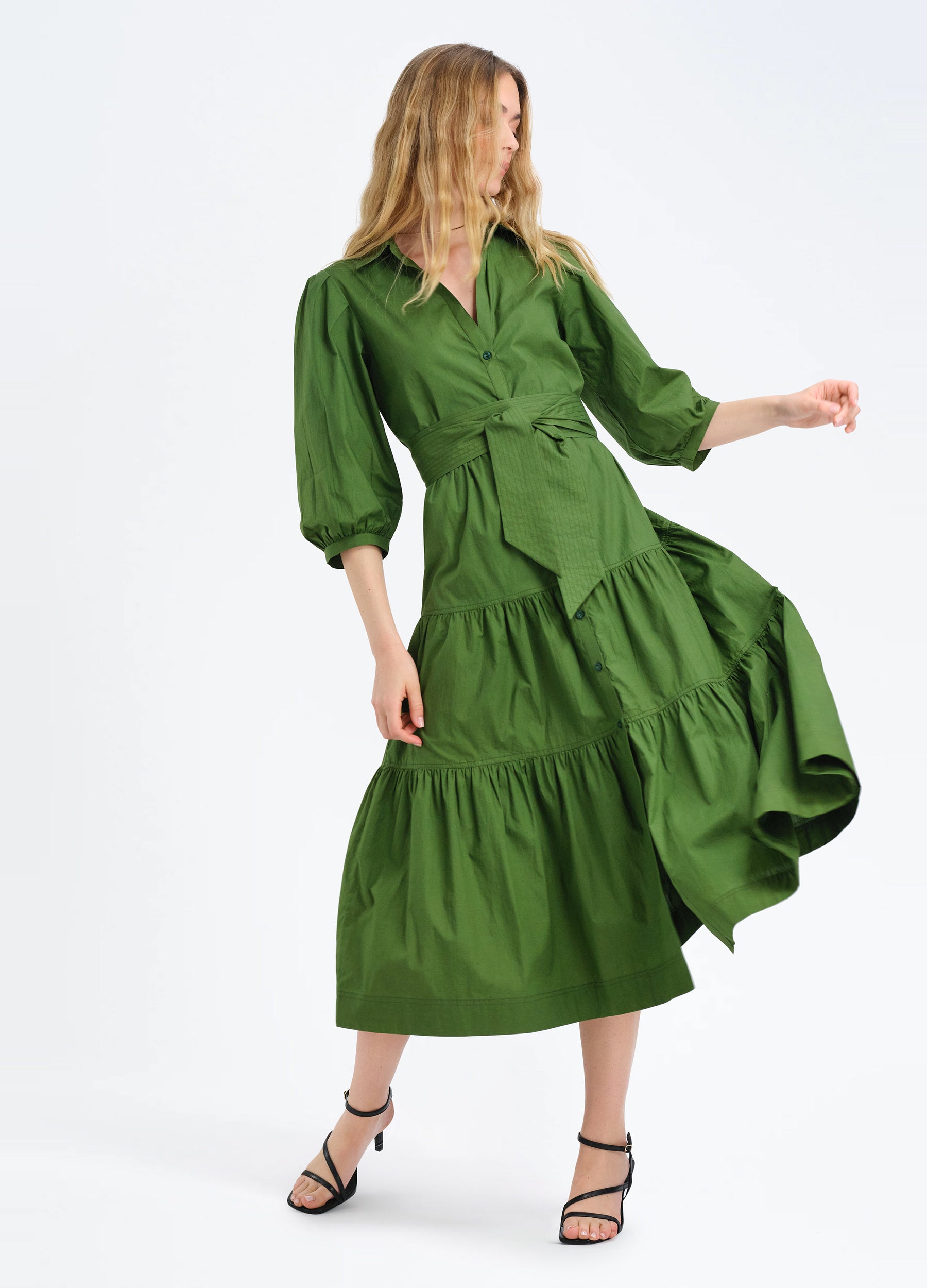 Brinley Shirtdress in Loden