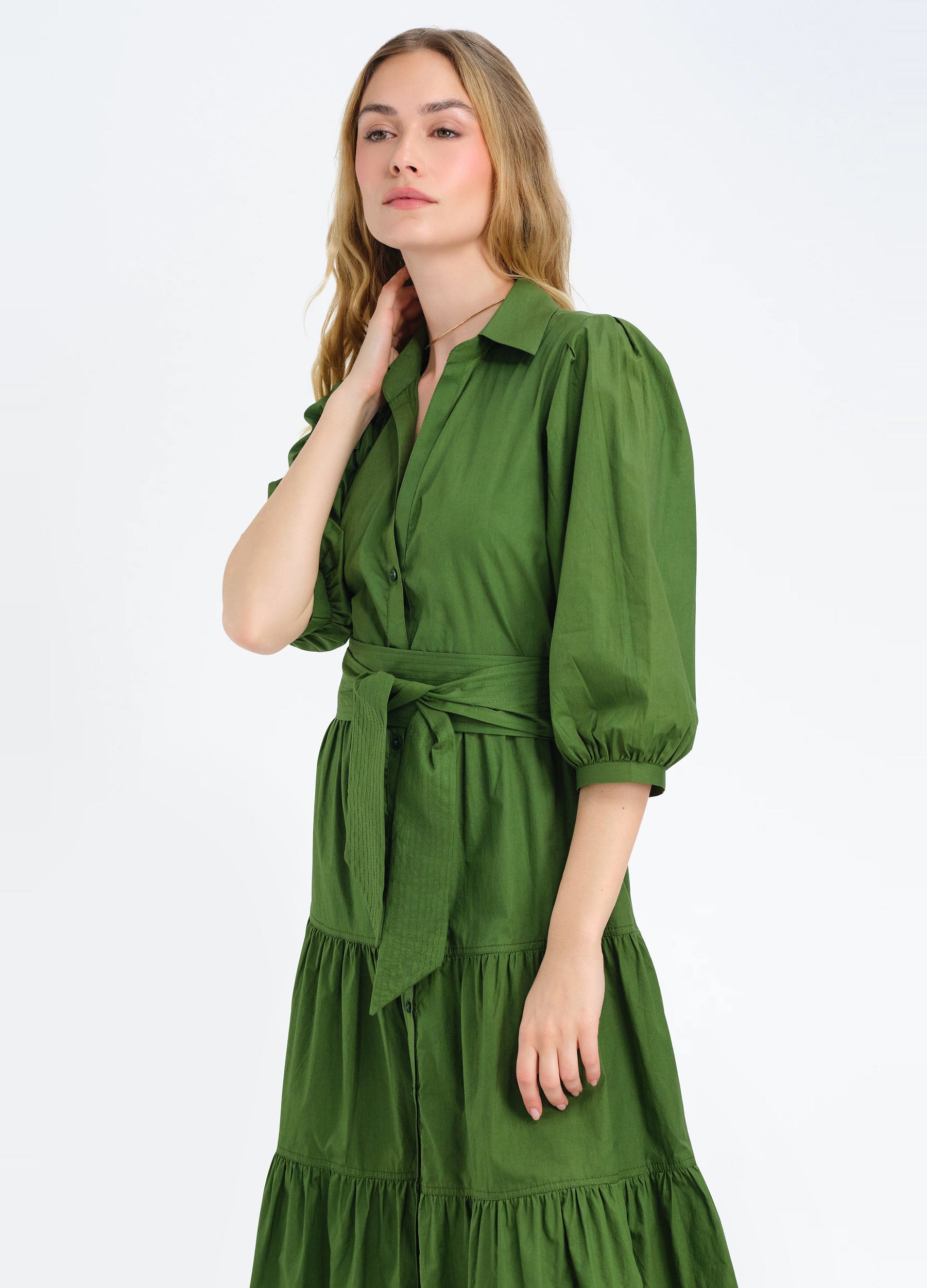 Brinley Shirtdress in Loden