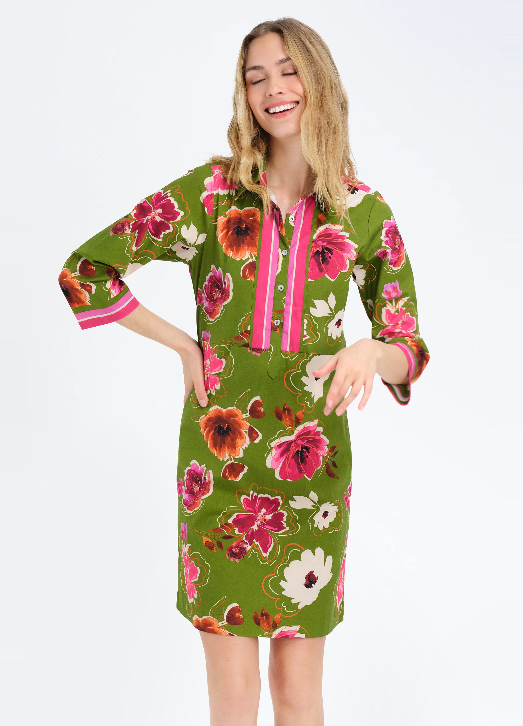Charlie Dress in Kelsey Green